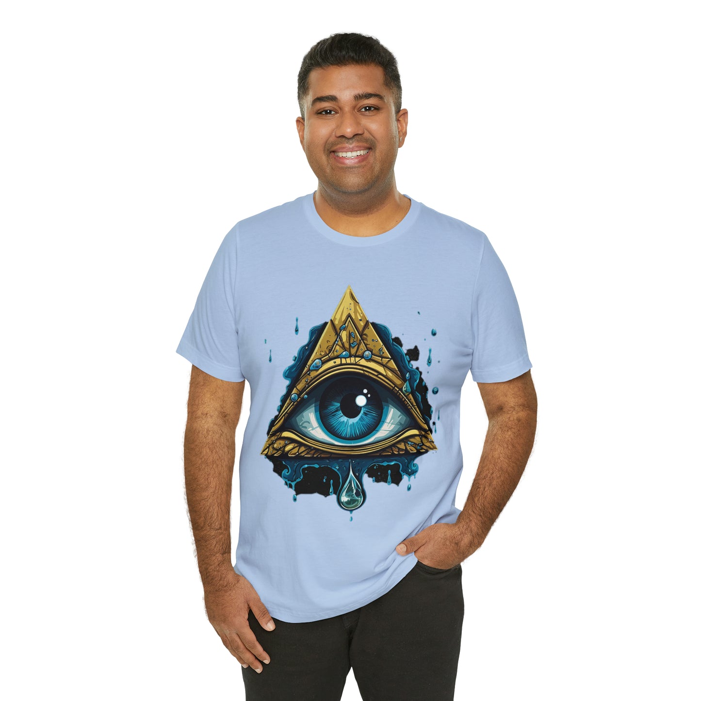 "Enigmatic Gaze" Unisex Jersey Short Sleeve Tee