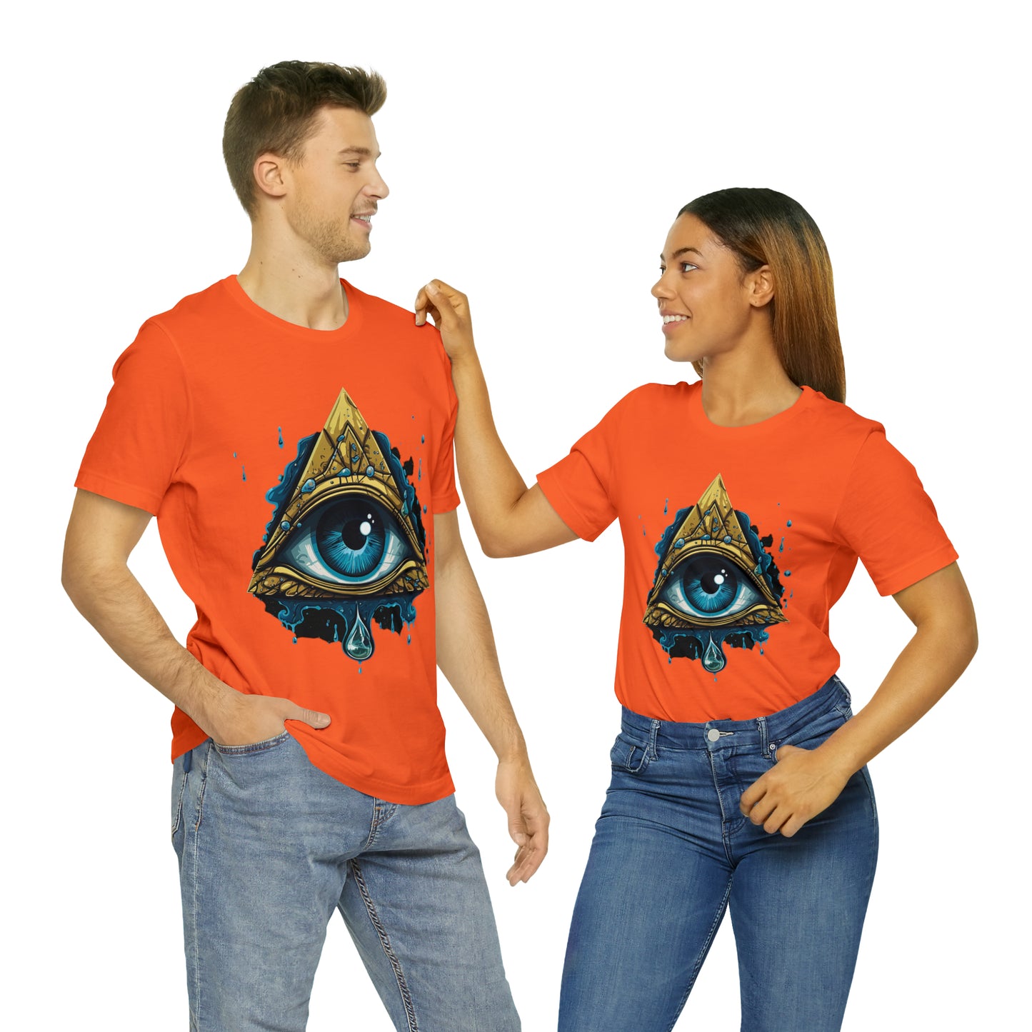 "Enigmatic Gaze" Unisex Jersey Short Sleeve Tee