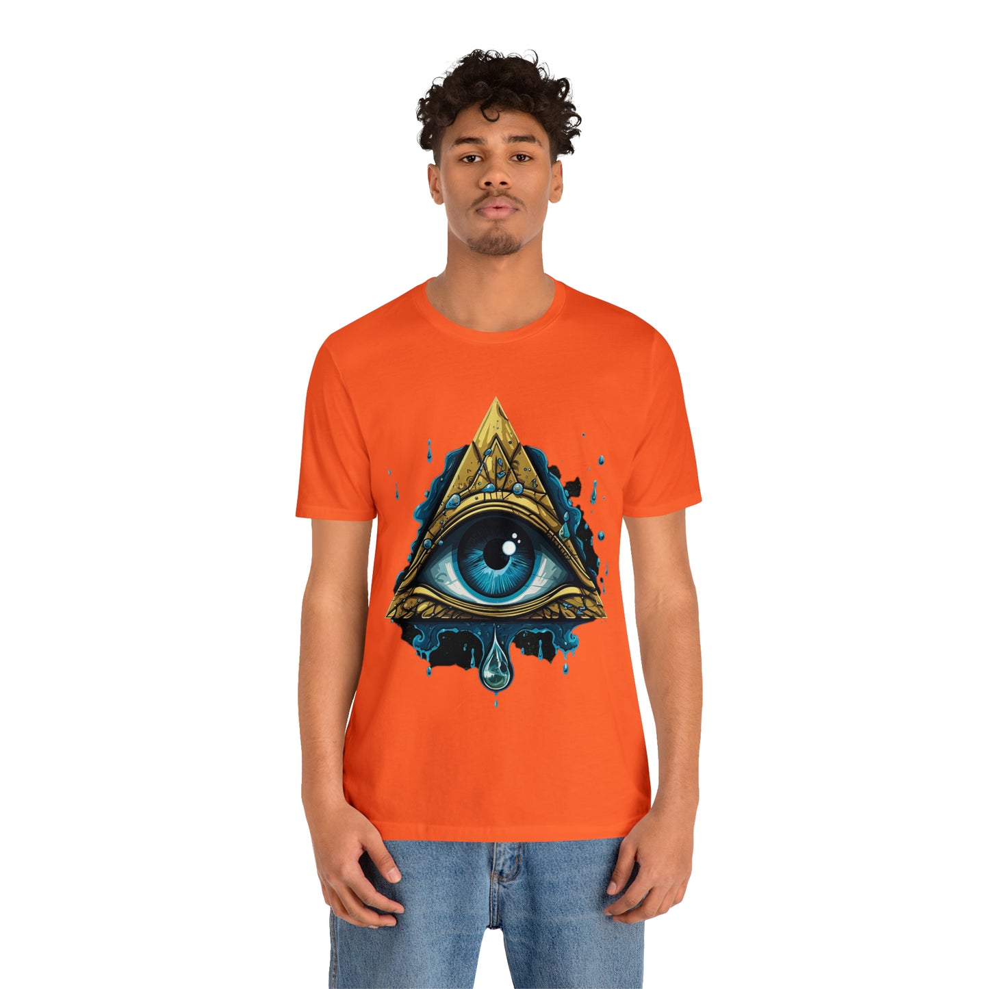 "Enigmatic Gaze" Unisex Jersey Short Sleeve Tee