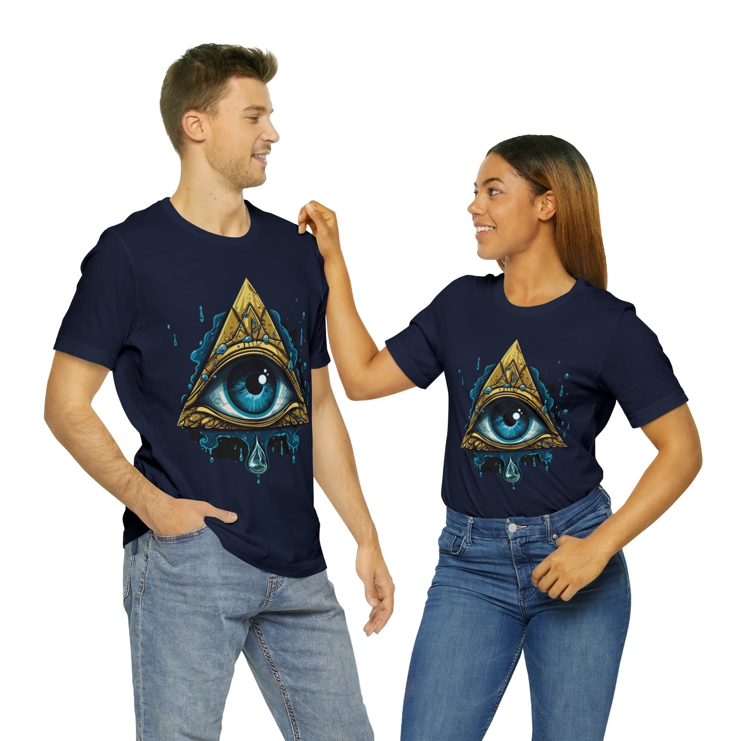 "Enigmatic Gaze" Unisex Jersey Short Sleeve Tee