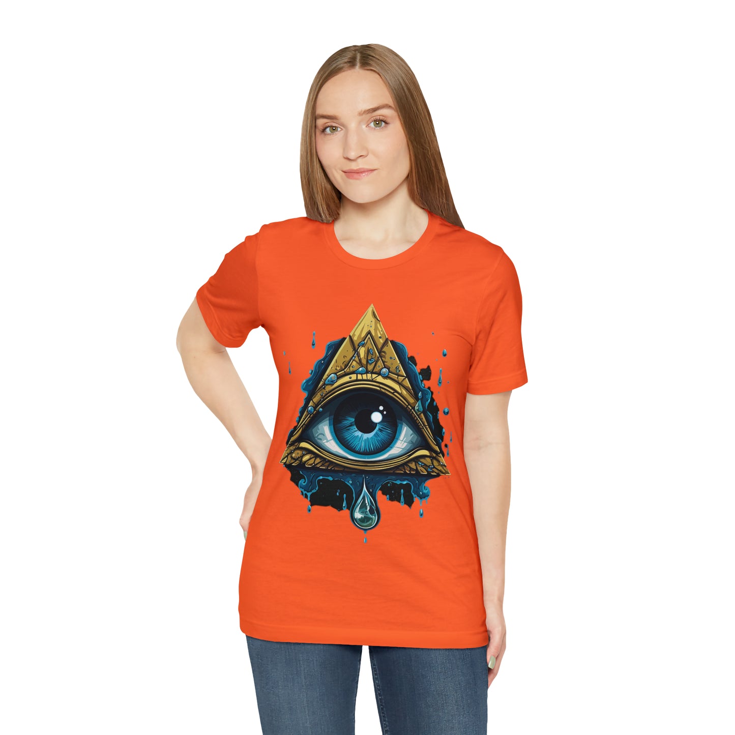"Enigmatic Gaze" Unisex Jersey Short Sleeve Tee
