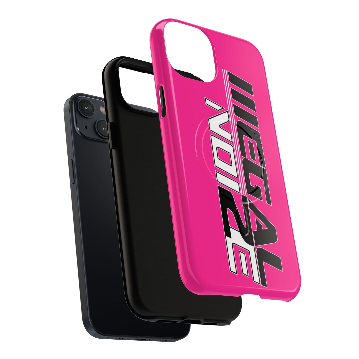 Illegal NoiZe Hot Pink Tough Magnetic iPhone Case