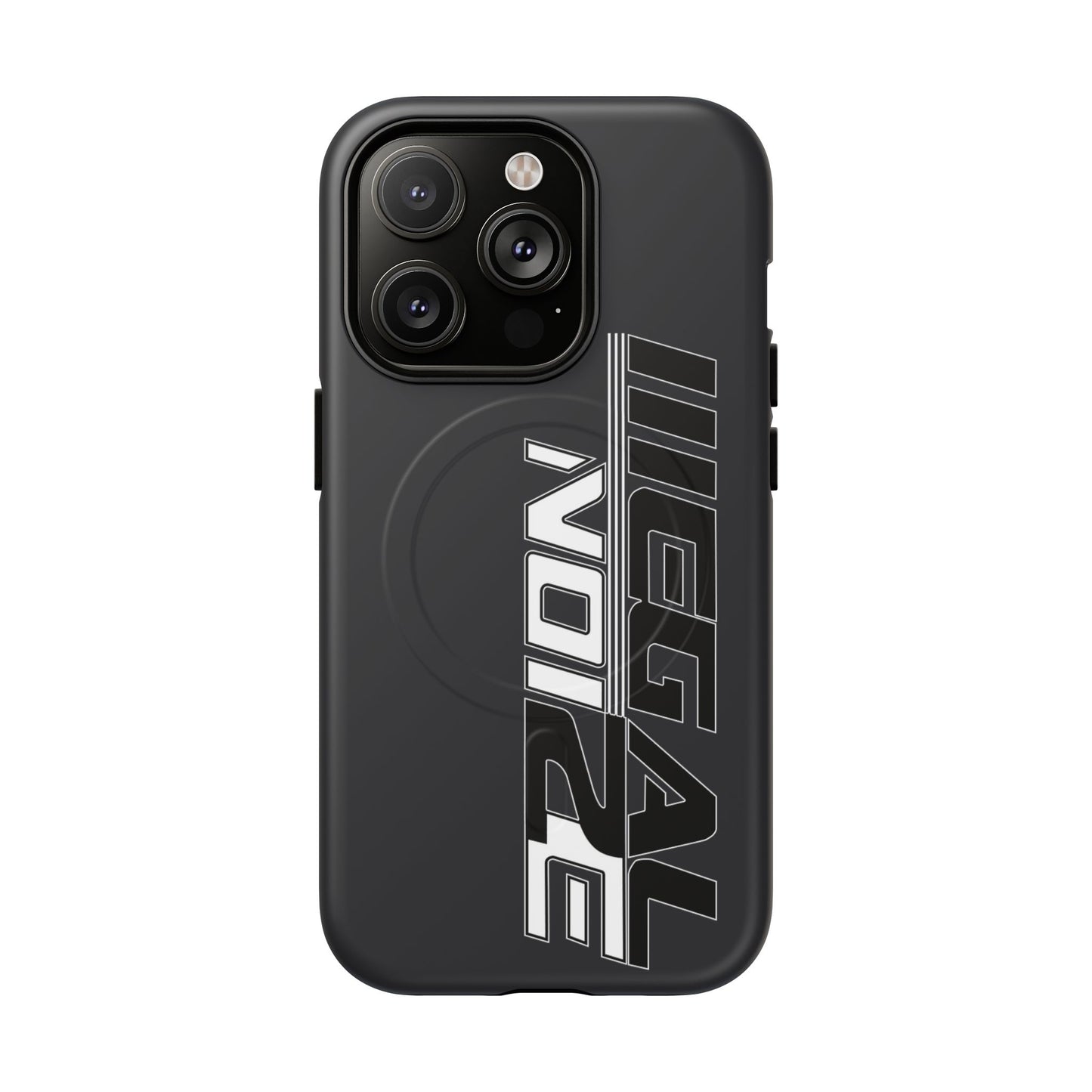 Illegal NoiZe Gunmetal Graphite Tough Magnetic iPhone Case