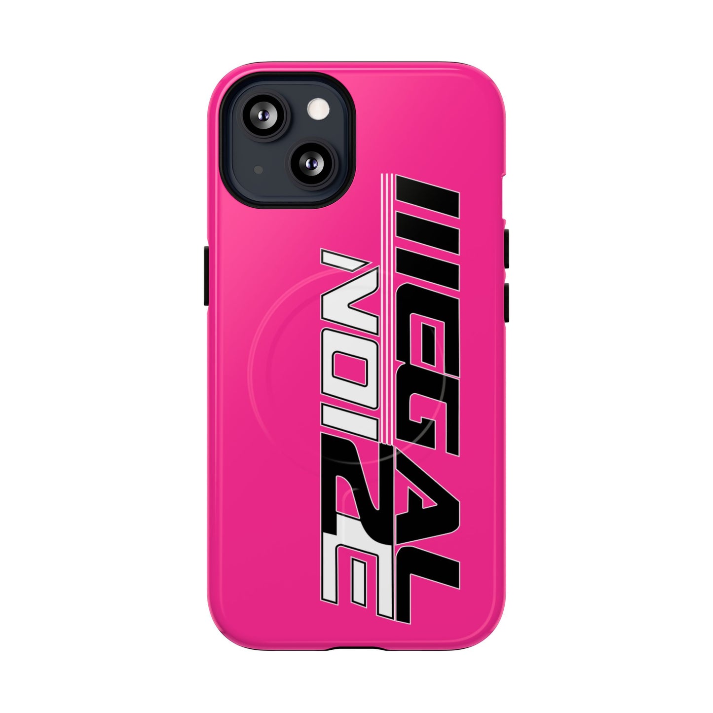 Illegal NoiZe Hot Pink Tough Magnetic iPhone Case