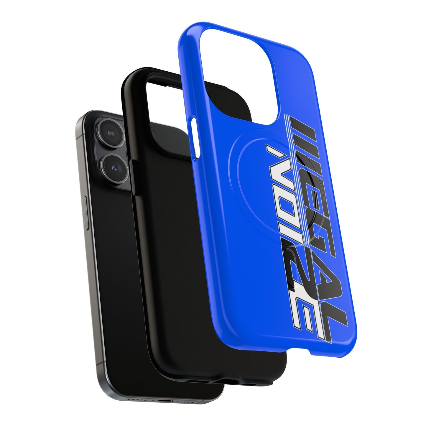 Illegal NoiZe Electric Blue Tough Magnetic iPhone Case