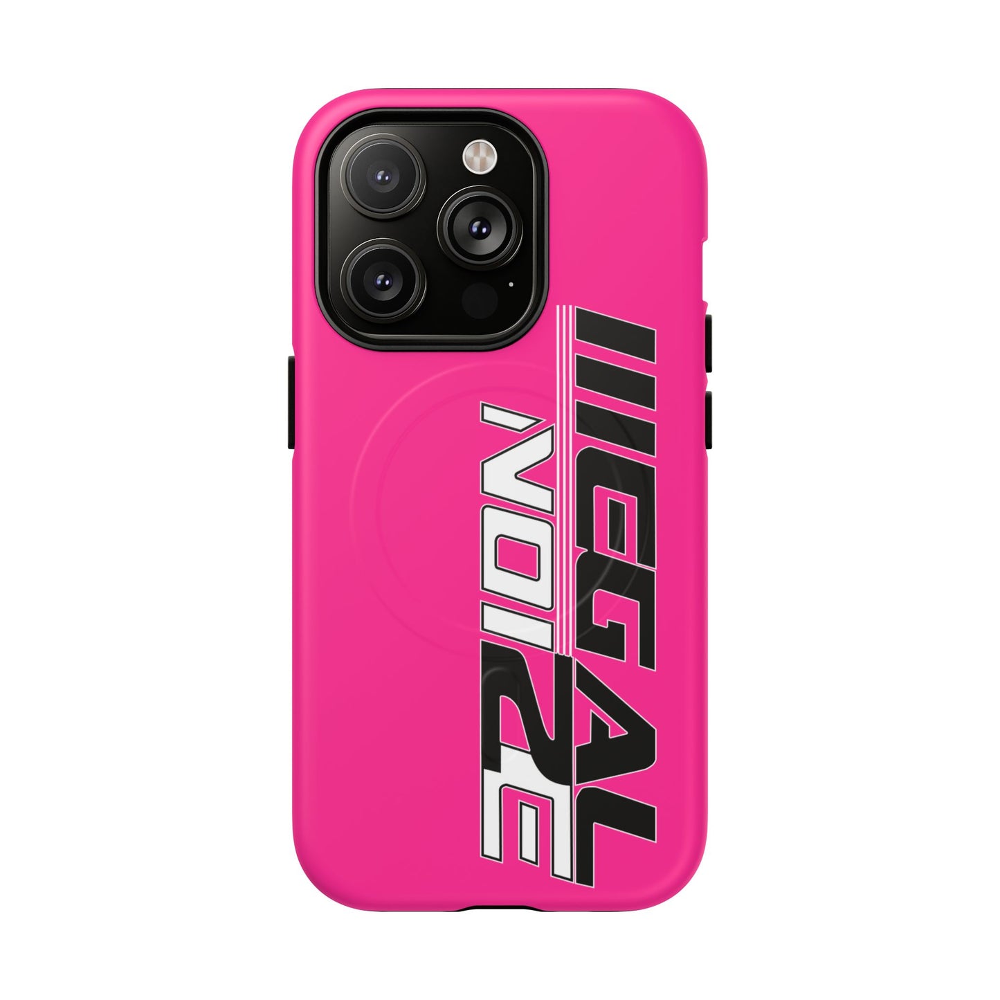 Illegal NoiZe Hot Pink Tough Magnetic iPhone Case