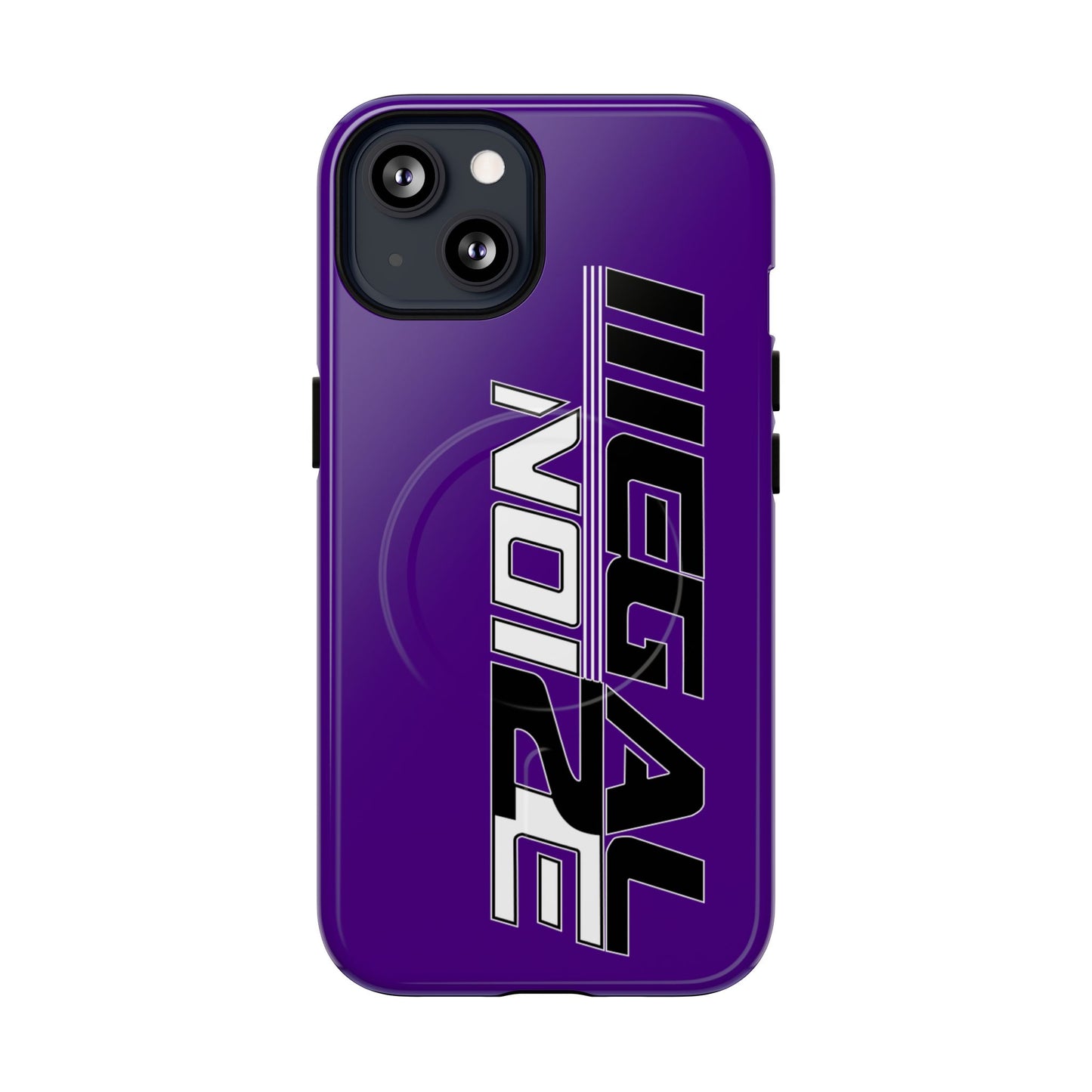 Illegal NoiZe Deep Purple Tough Magnetic iPhone Case