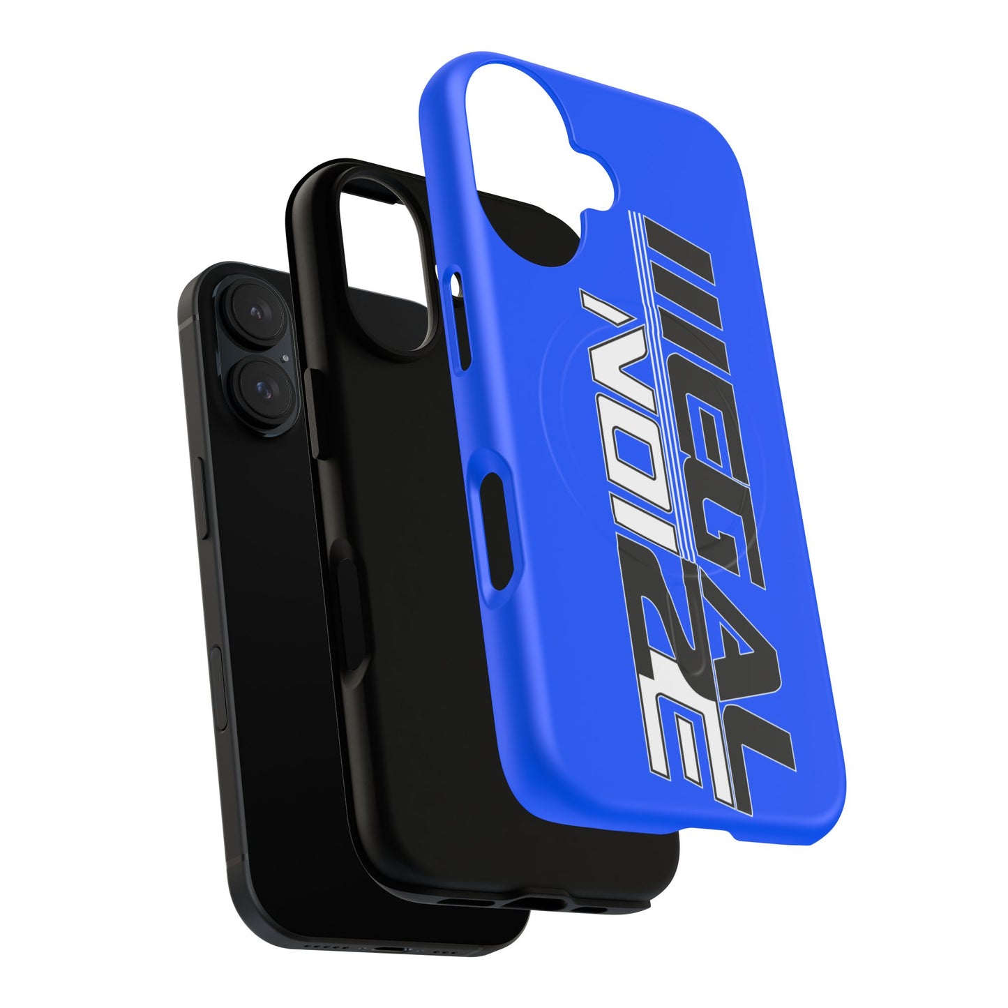 Illegal NoiZe Electric Blue Tough Magnetic iPhone Case