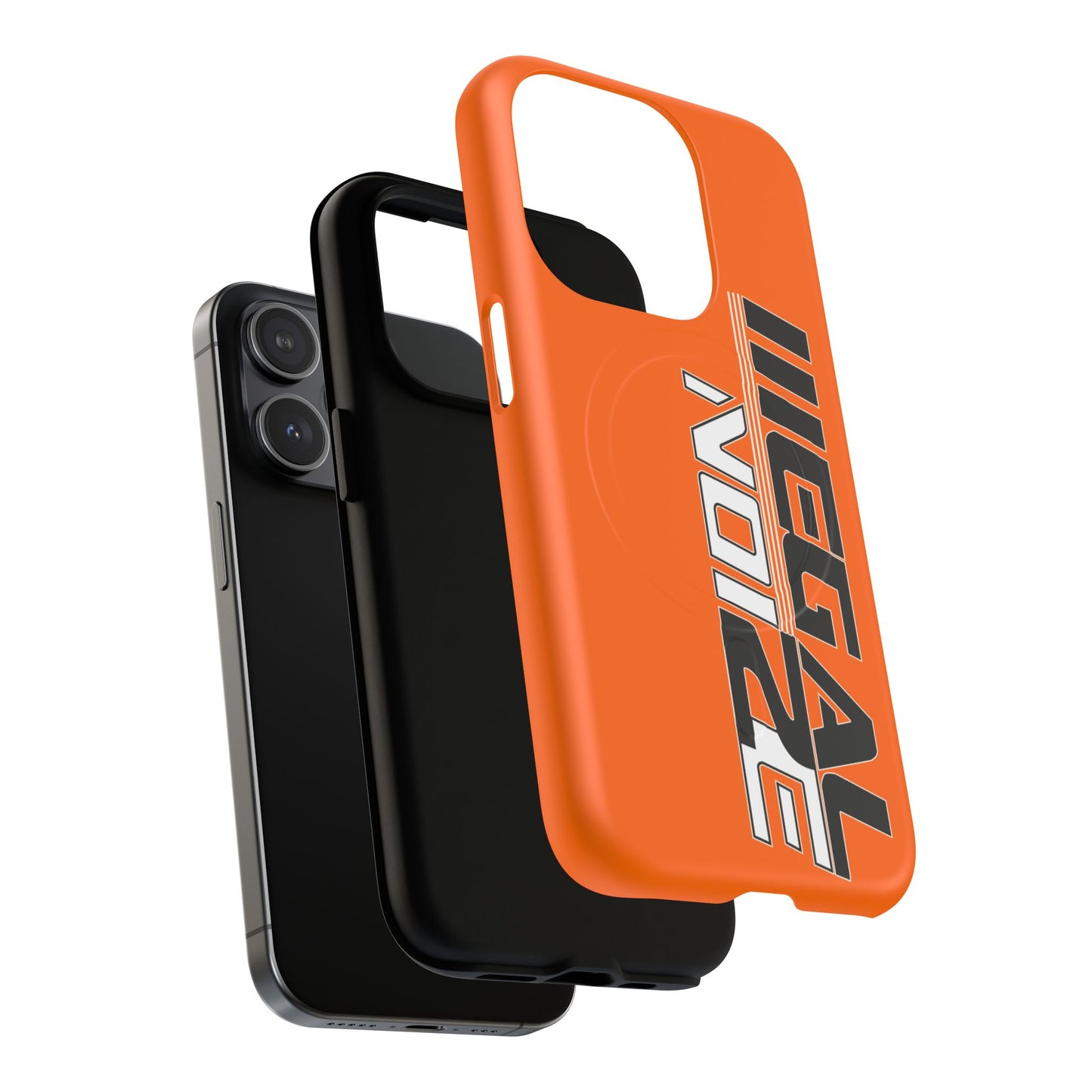 Illegal NoiZe Cosmic Orange Tough Magnetic iPhone Case