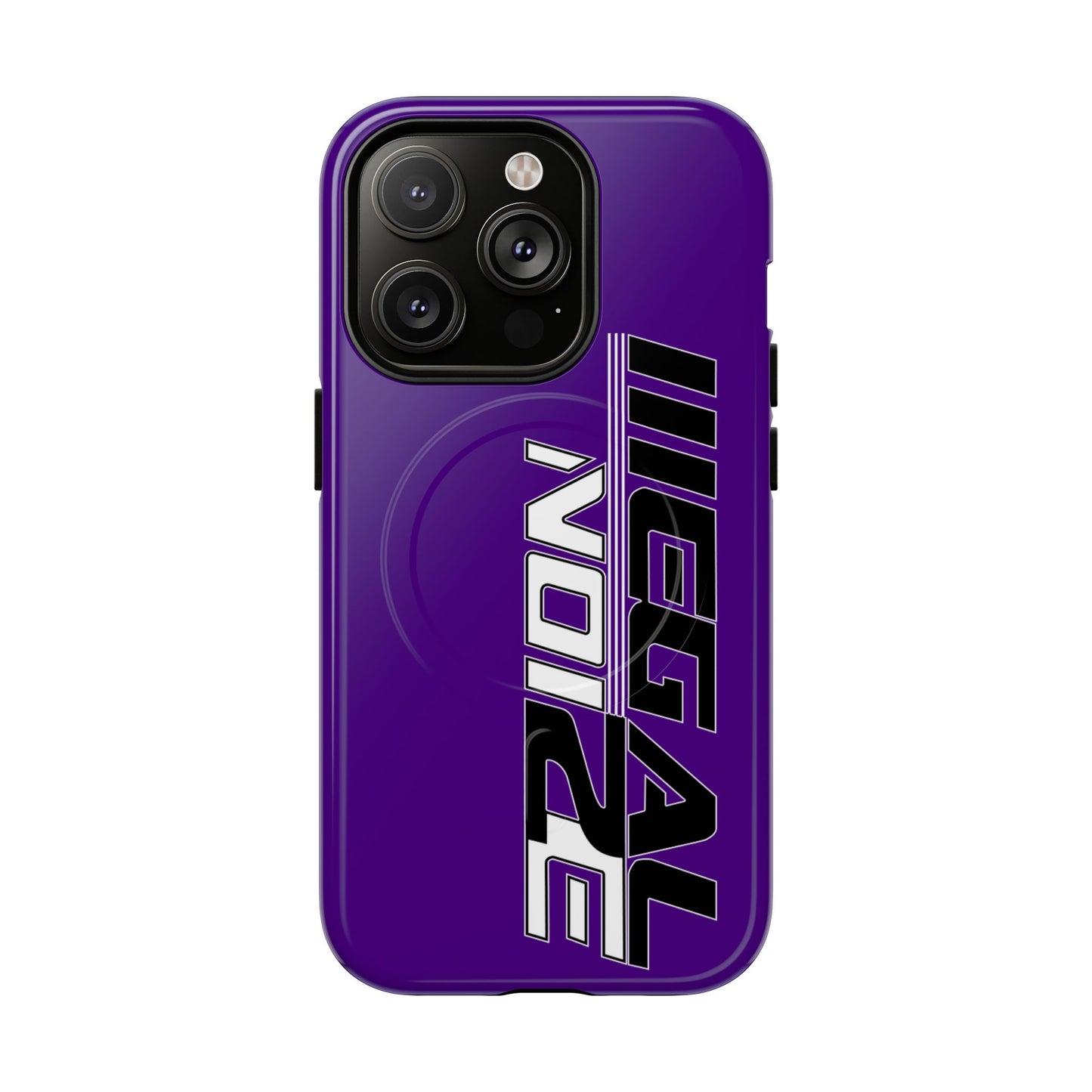 Illegal NoiZe Deep Purple Tough Magnetic iPhone Case