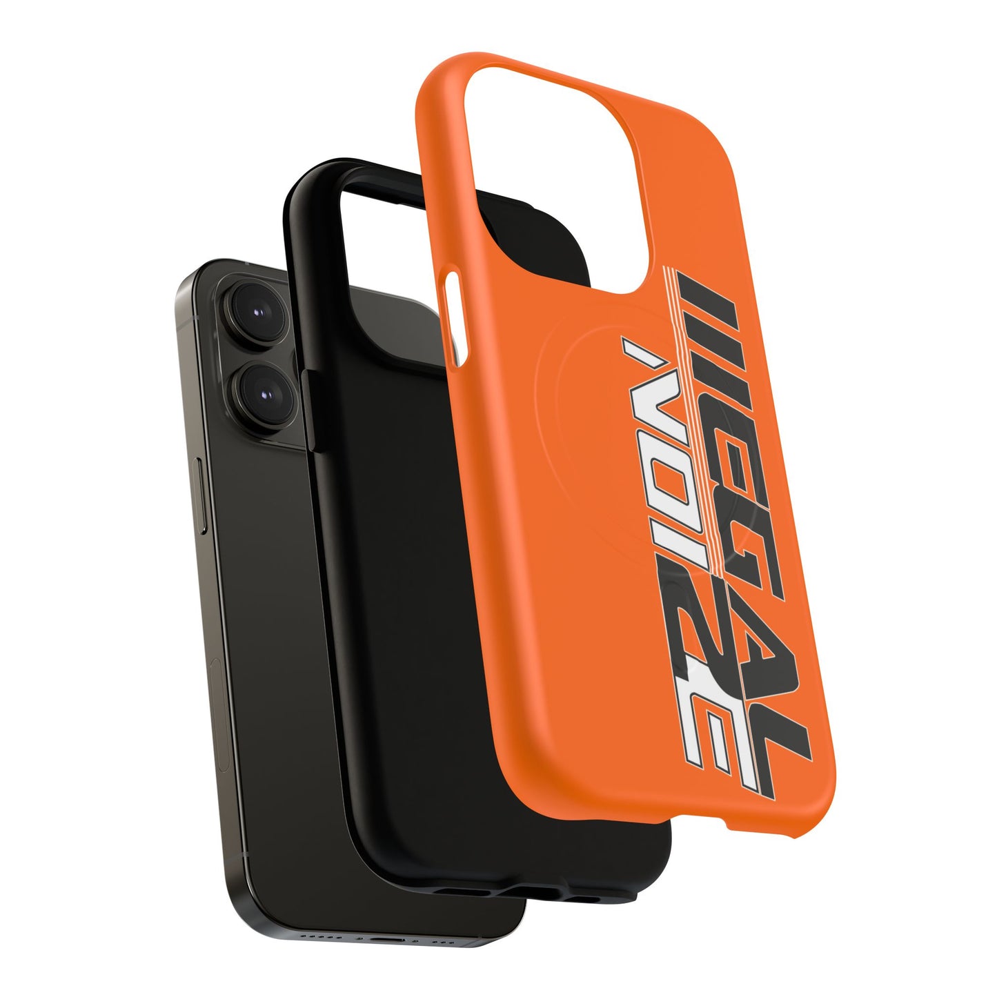 Illegal NoiZe Cosmic Orange Tough Magnetic iPhone Case
