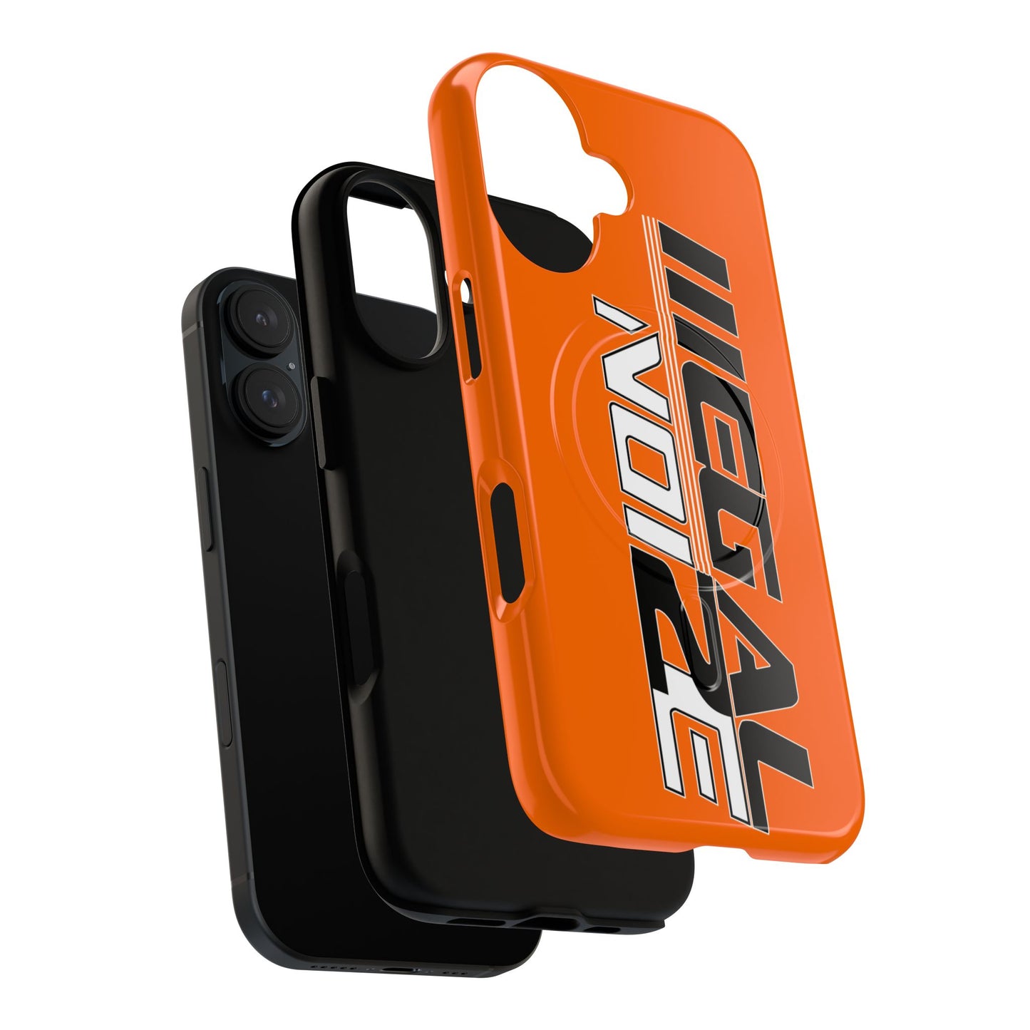 Illegal NoiZe Cosmic Orange Tough Magnetic iPhone Case
