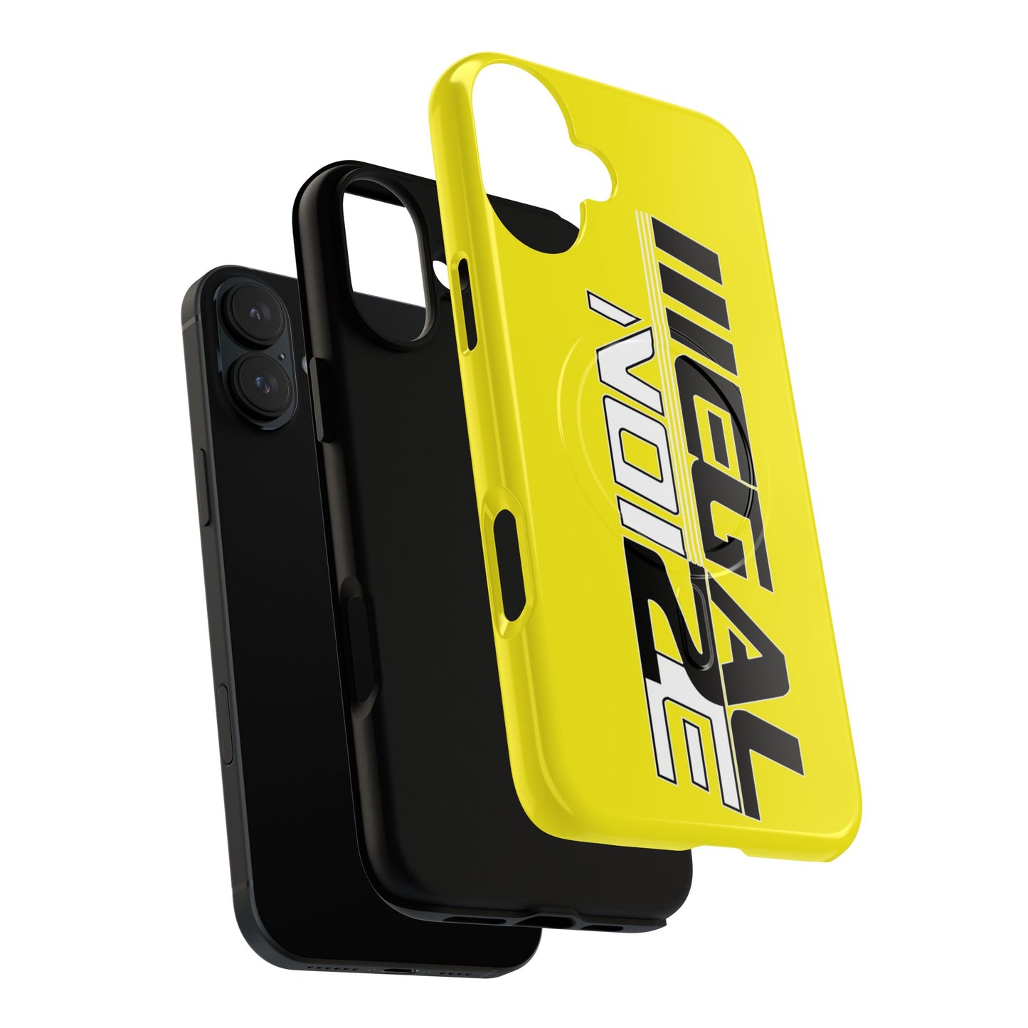 Illegal NoiZe Yellow Tough Magnetic iPhone Case