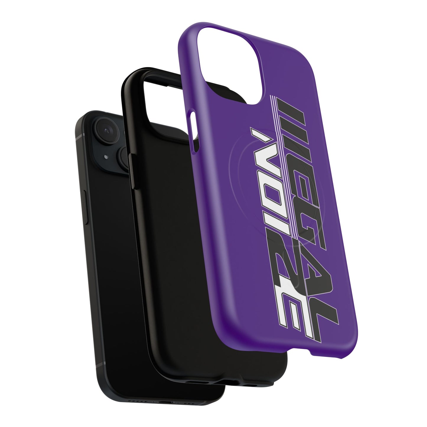 Illegal NoiZe Deep Purple Tough Magnetic iPhone Case