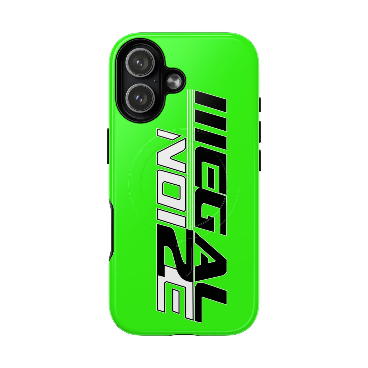 Illegal NoiZe Neon Green Tough Magnetic iPhone Case