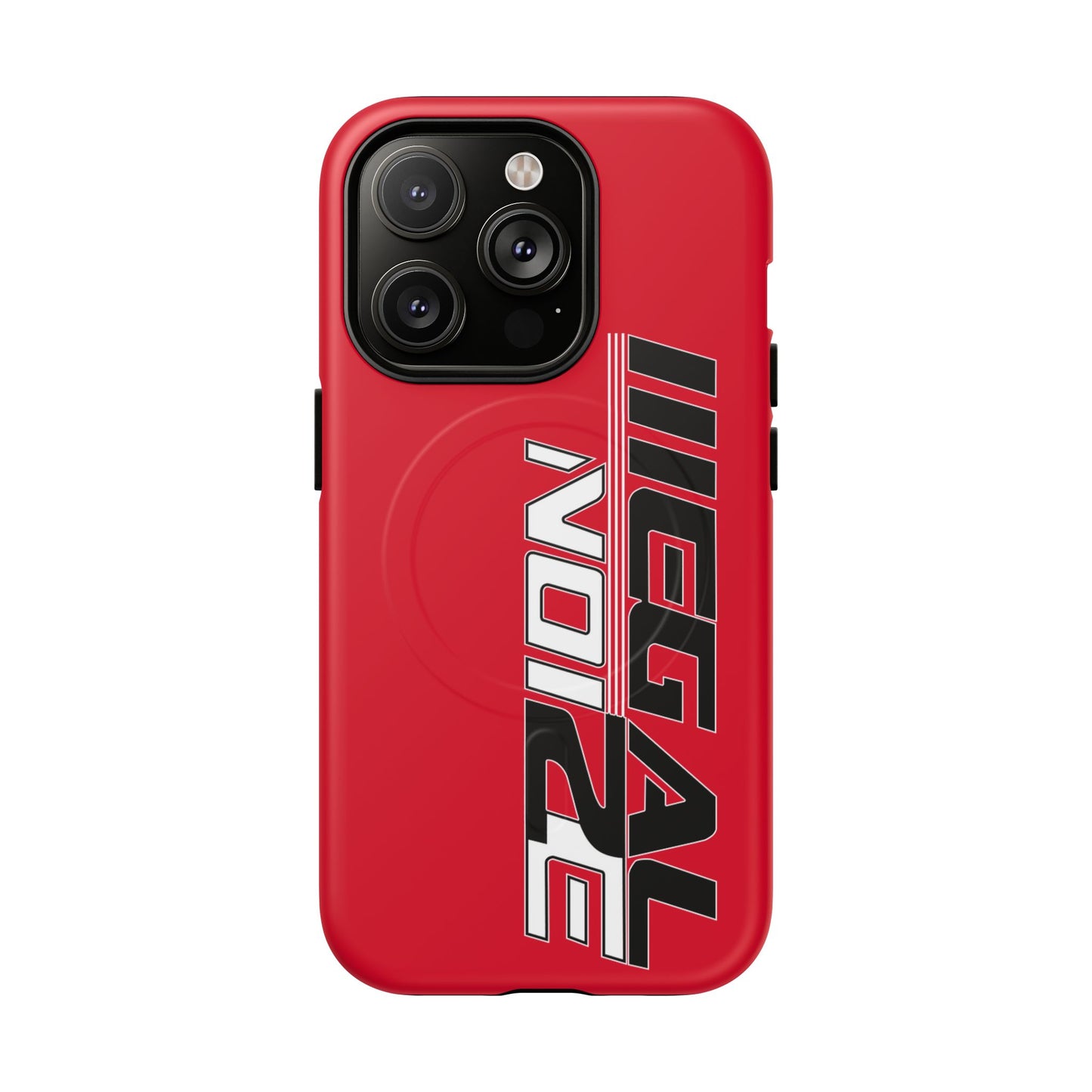 Illegal NoiZe Racing Red Tough Magnetic iPhone Case
