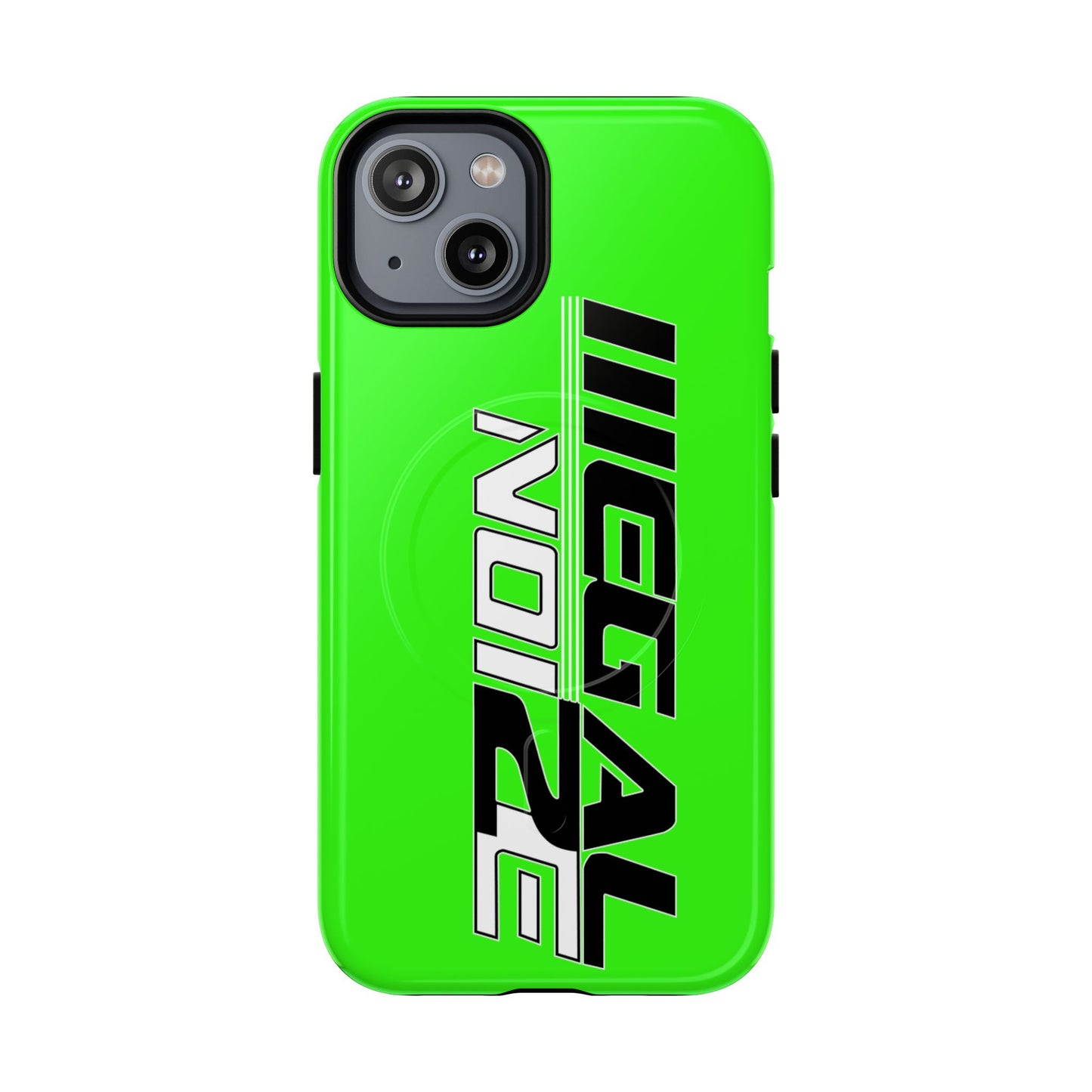 Illegal NoiZe Neon Green Tough Magnetic iPhone Case