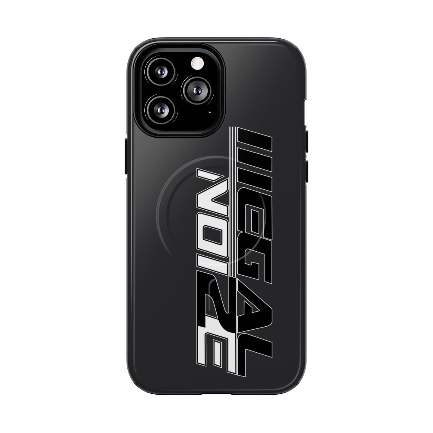 Illegal NoiZe Gunmetal Graphite Tough Magnetic iPhone Case