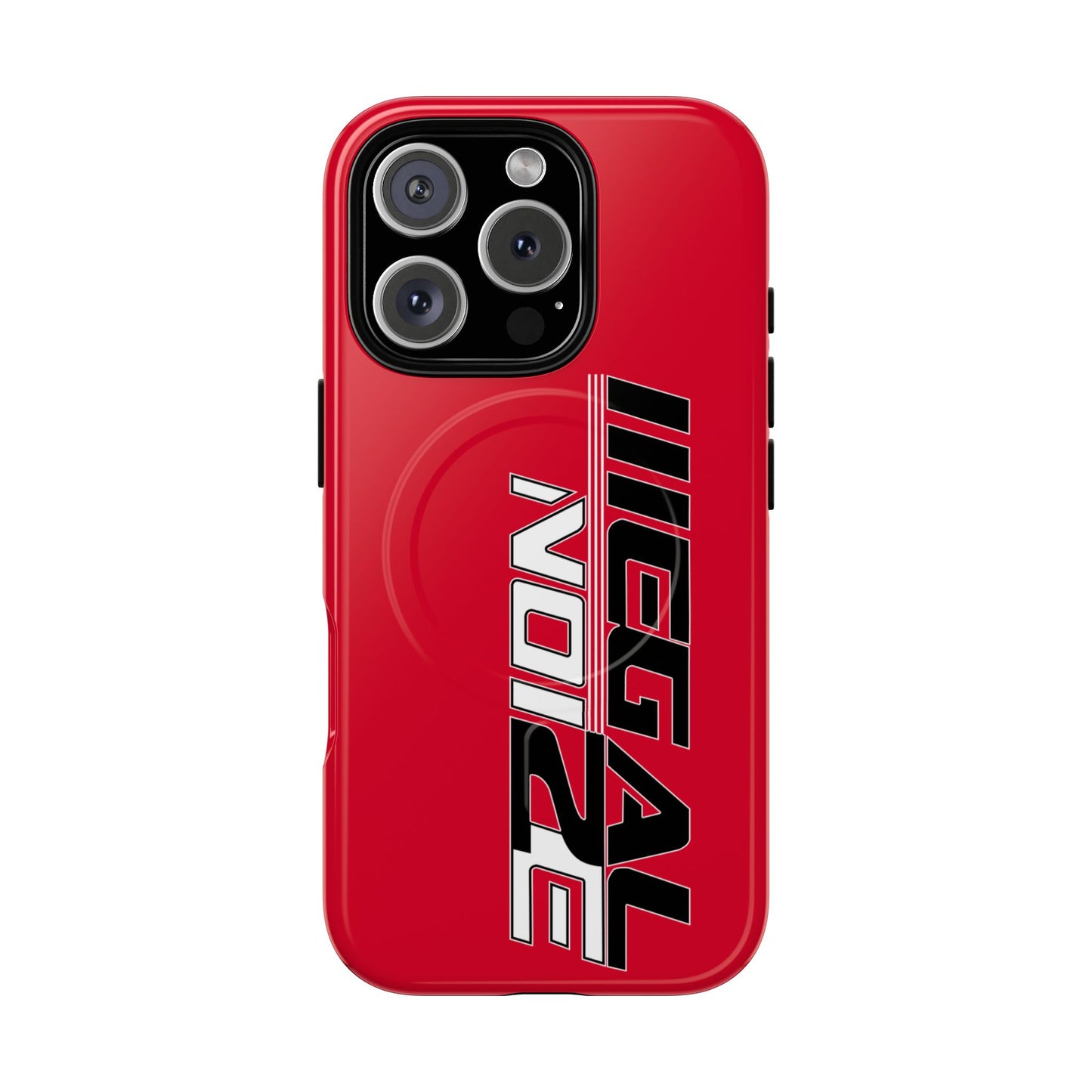 Illegal NoiZe Racing Red Tough Magnetic iPhone Case