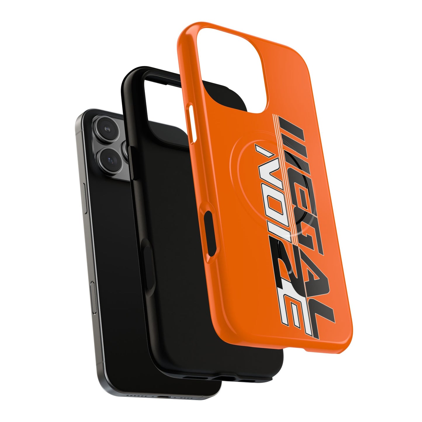 Illegal NoiZe Cosmic Orange Tough Magnetic iPhone Case
