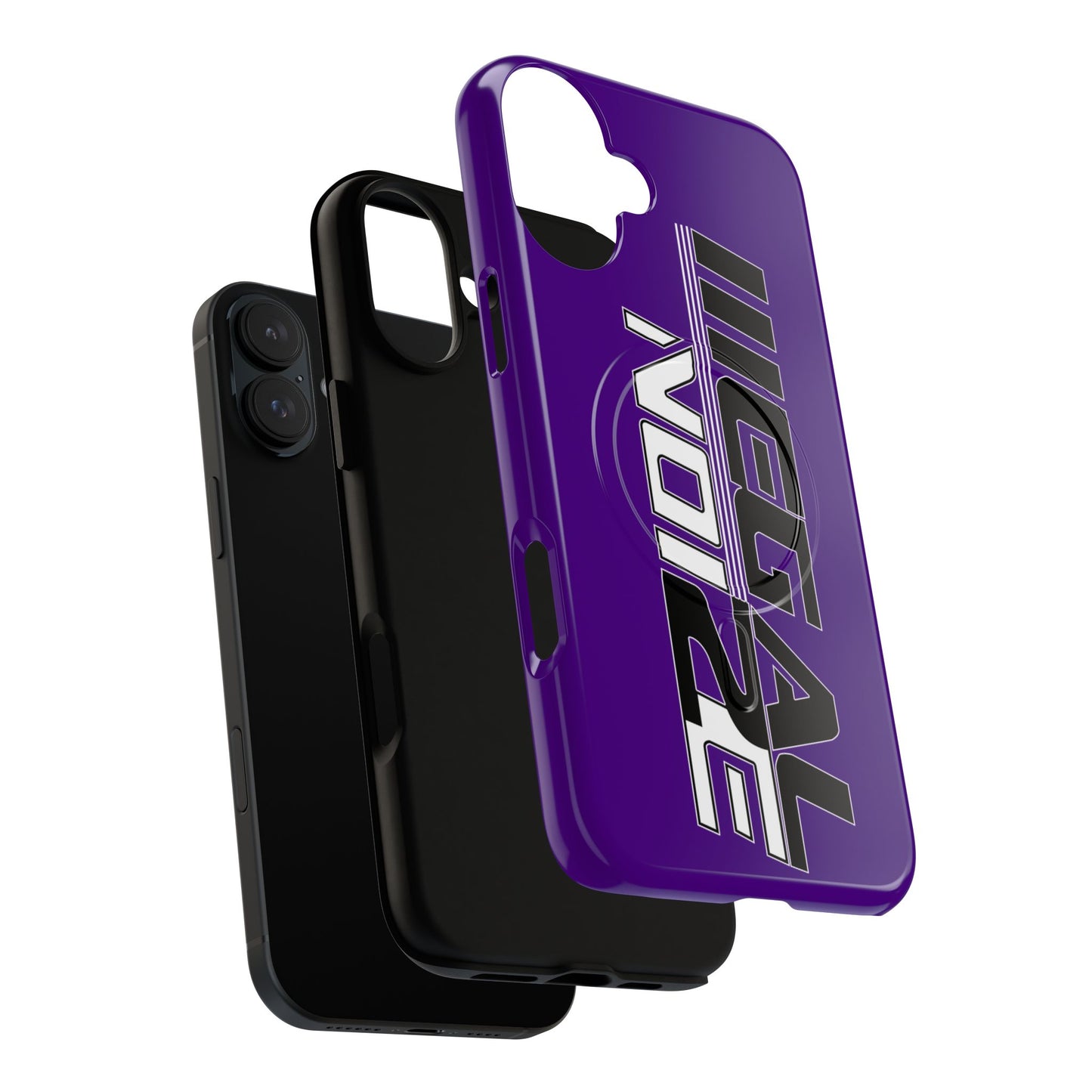 Illegal NoiZe Deep Purple Tough Magnetic iPhone Case