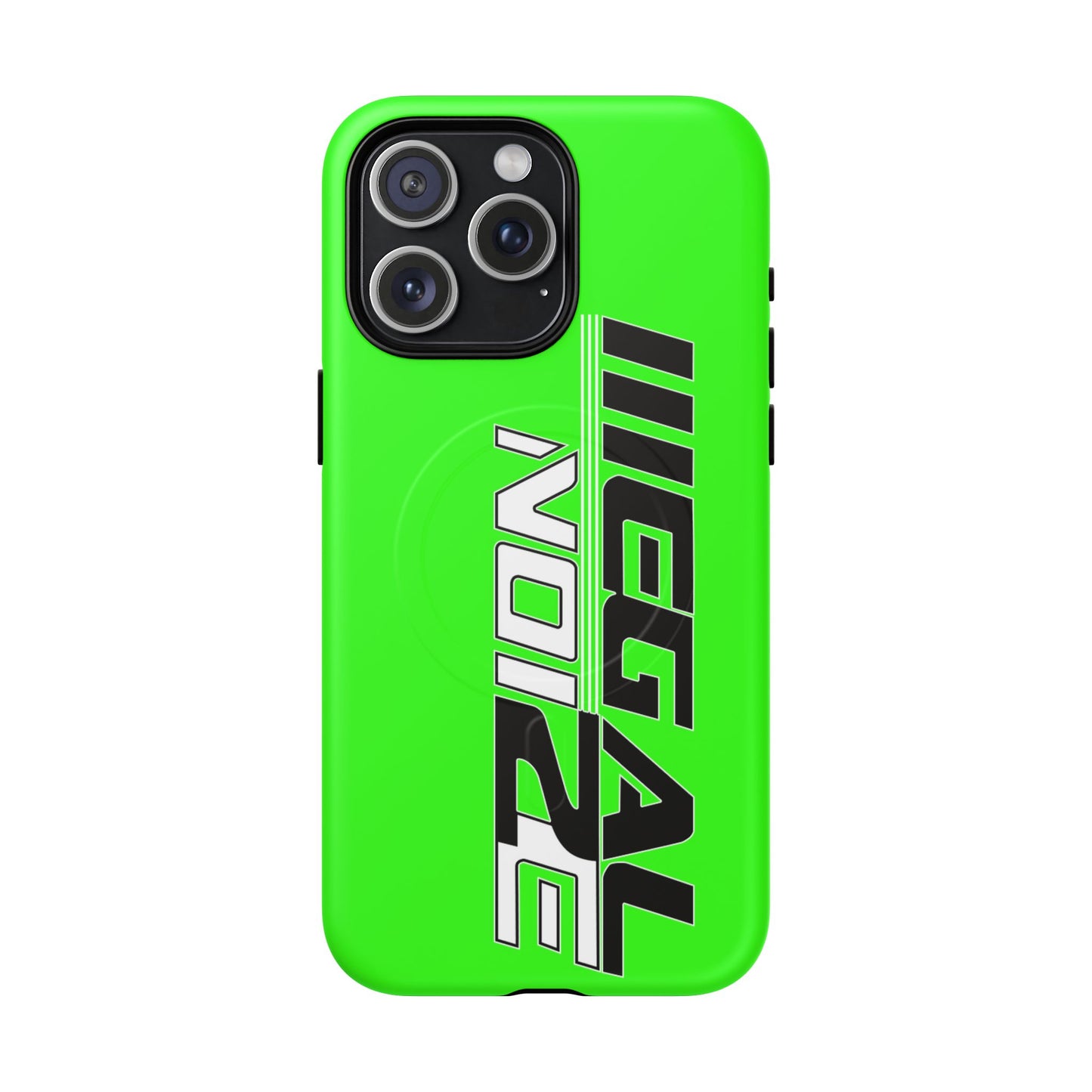Illegal NoiZe Neon Green Tough Magnetic iPhone Case