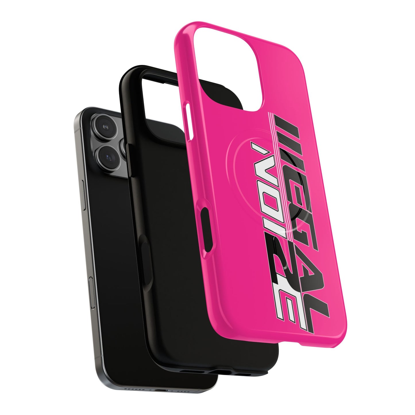 Illegal NoiZe Hot Pink Tough Magnetic iPhone Case