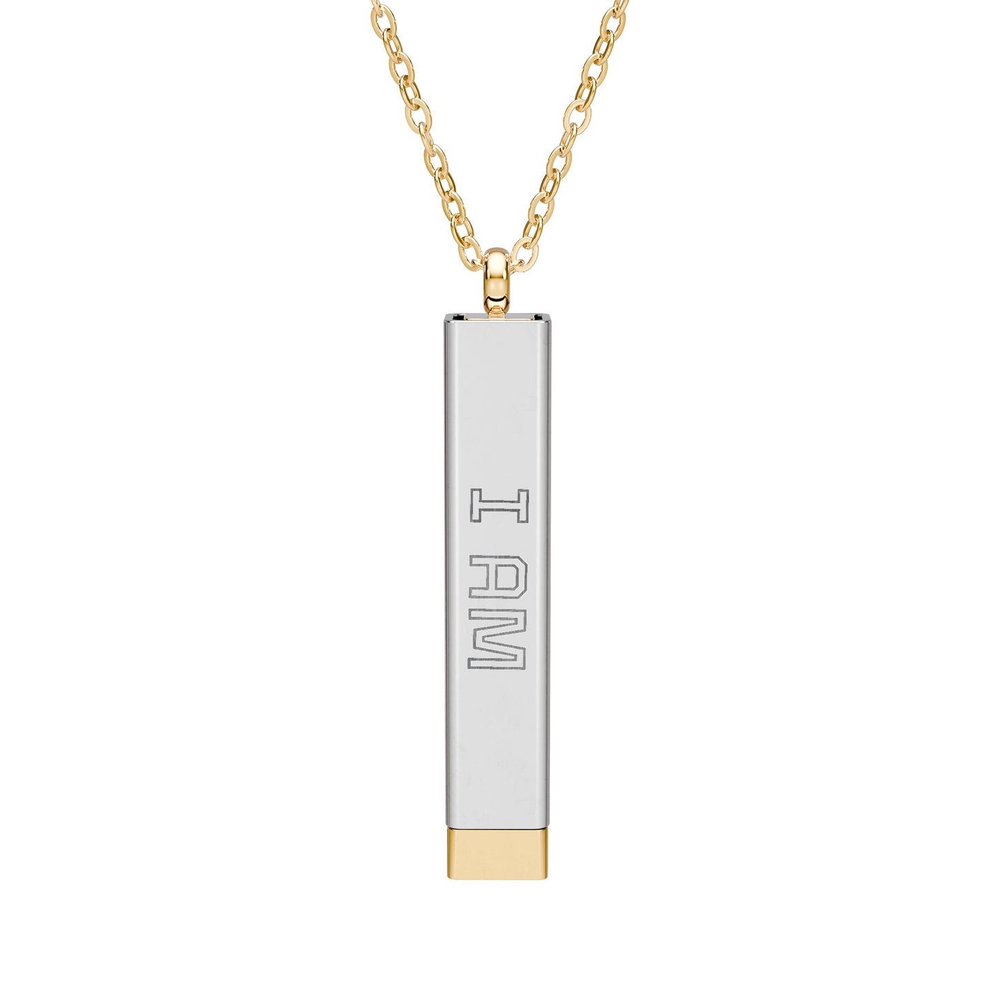 I AM Blessed Hidden Message Necklace – Manifestation Pendant (18K Gold / Stainless Steel)