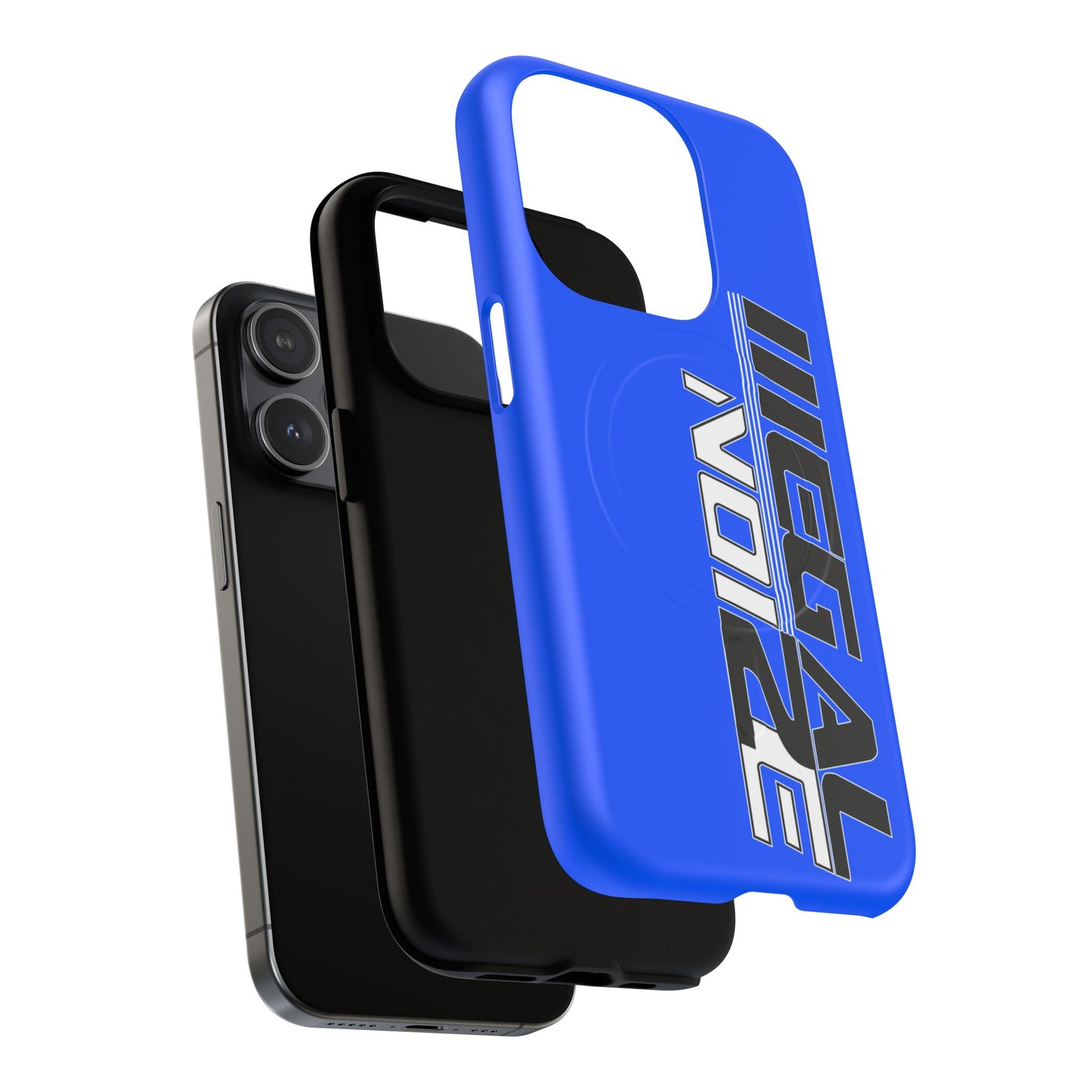 Illegal NoiZe Electric Blue Tough Magnetic iPhone Case