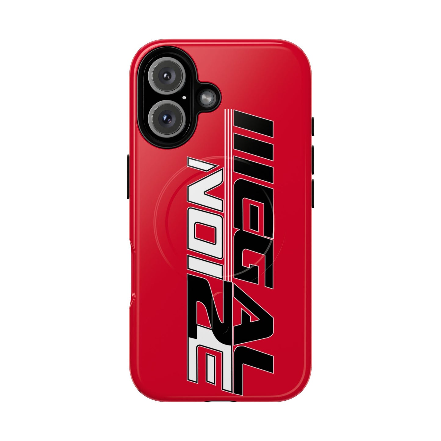Illegal NoiZe Racing Red Tough Magnetic iPhone Case