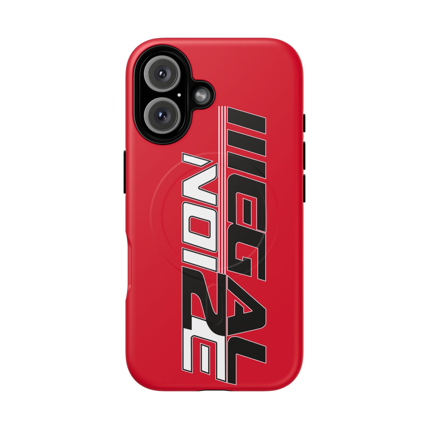 Illegal NoiZe Racing Red Tough Magnetic iPhone Case