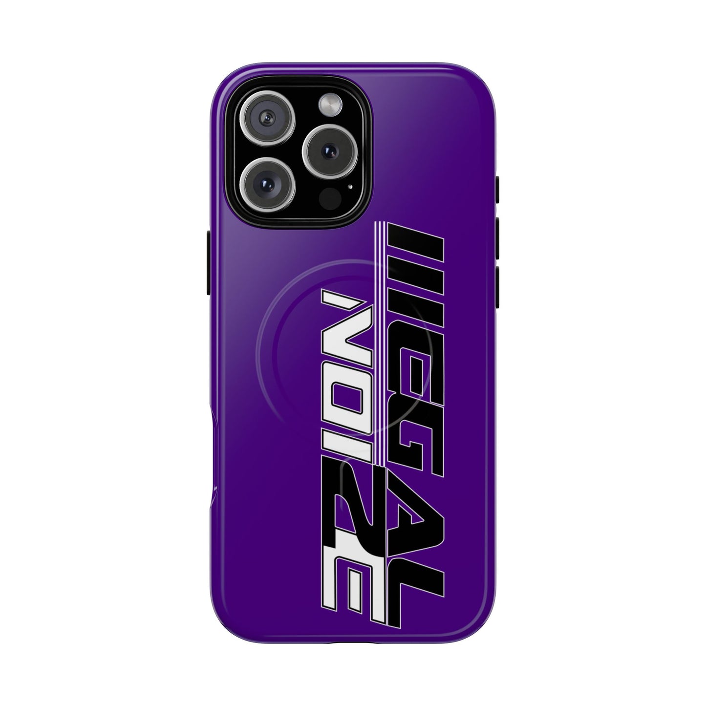 Illegal NoiZe Deep Purple Tough Magnetic iPhone Case
