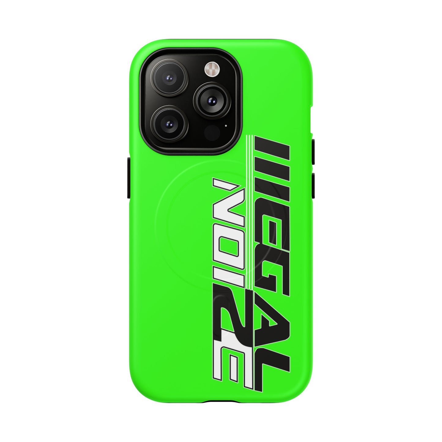 Illegal NoiZe Neon Green Tough Magnetic iPhone Case