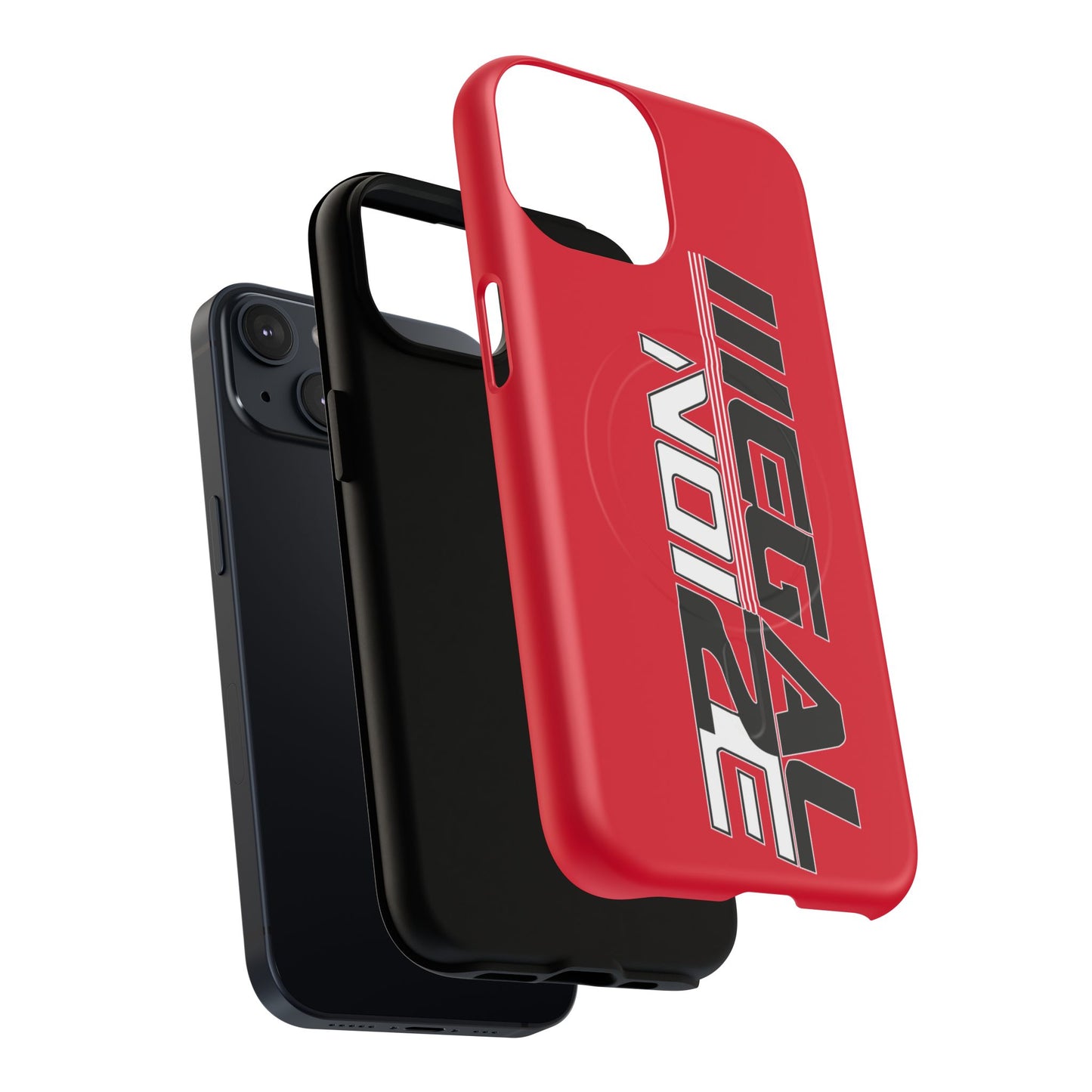 Illegal NoiZe Racing Red Tough Magnetic iPhone Case
