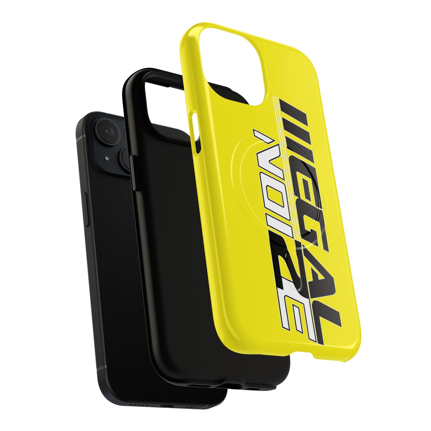 Illegal NoiZe Yellow Tough Magnetic iPhone Case