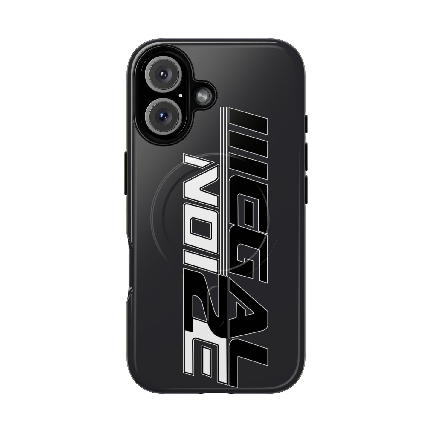 Illegal NoiZe Gunmetal Graphite Tough Magnetic iPhone Case