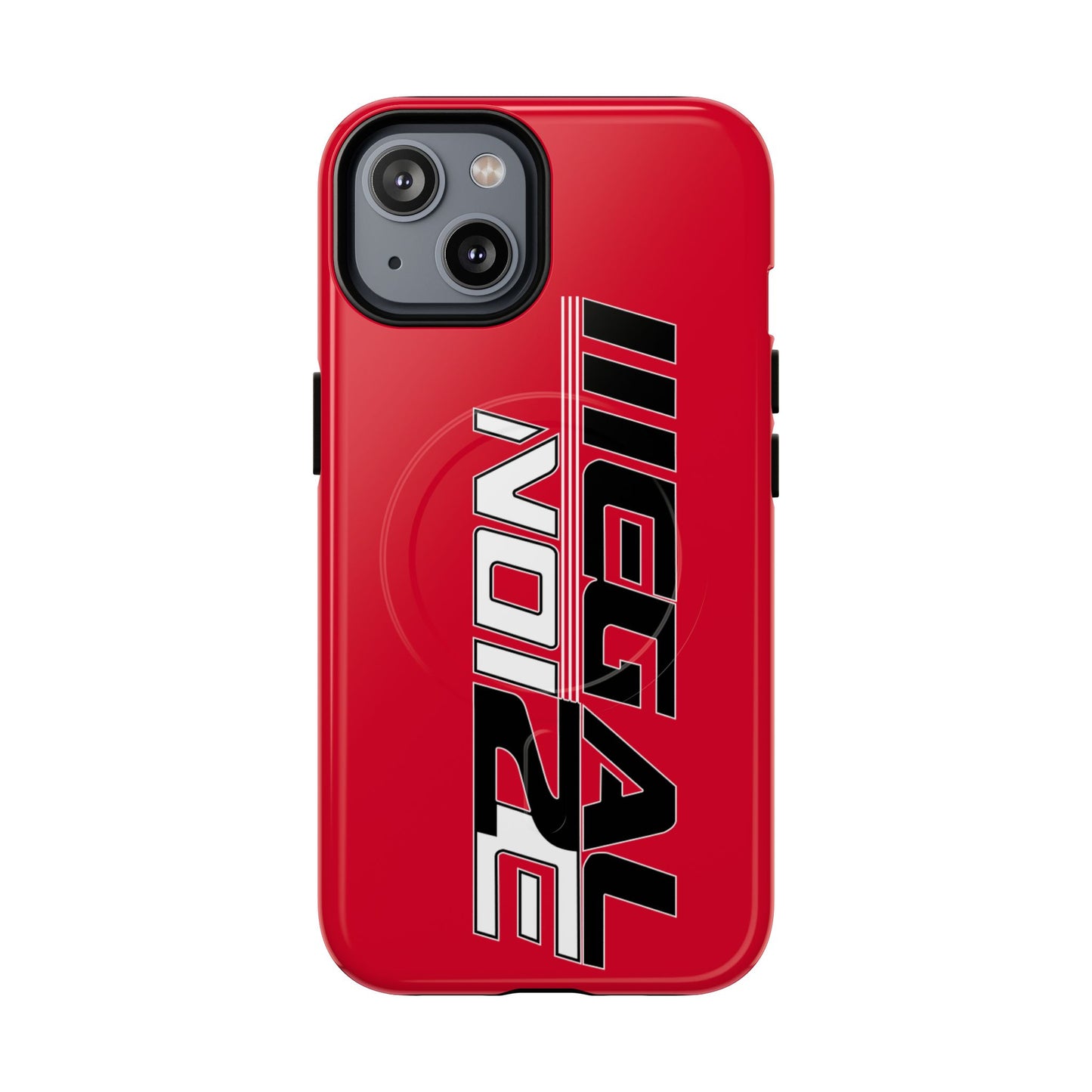 Illegal NoiZe Racing Red Tough Magnetic iPhone Case