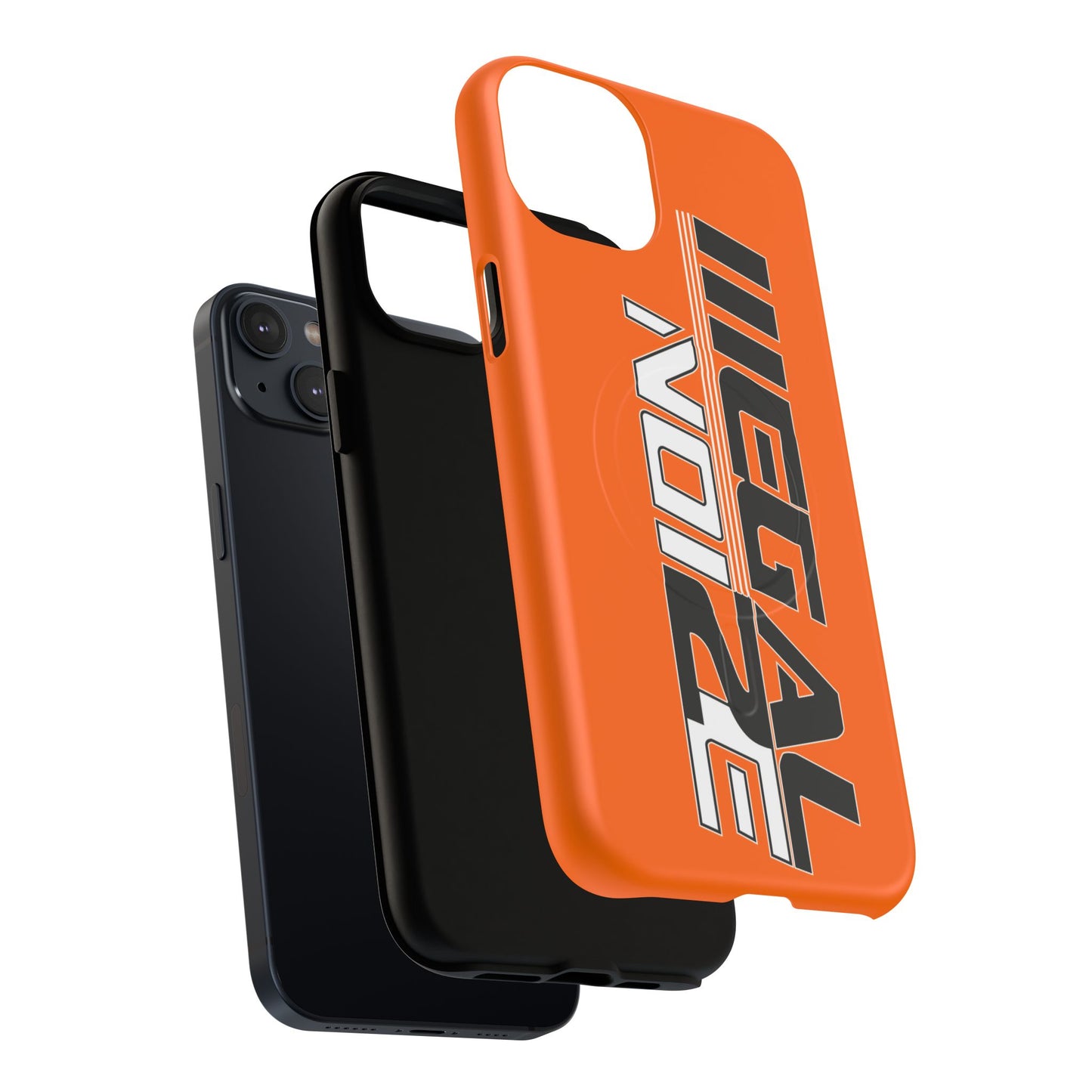 Illegal NoiZe Cosmic Orange Tough Magnetic iPhone Case