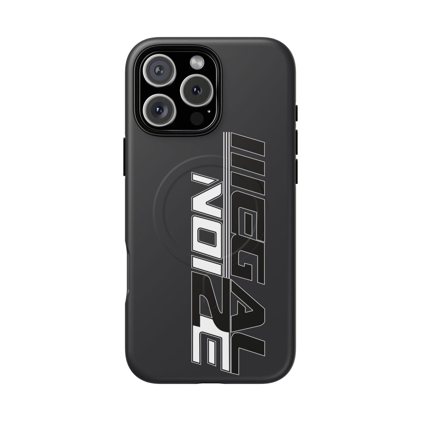 Illegal NoiZe Gunmetal Graphite Tough Magnetic iPhone Case