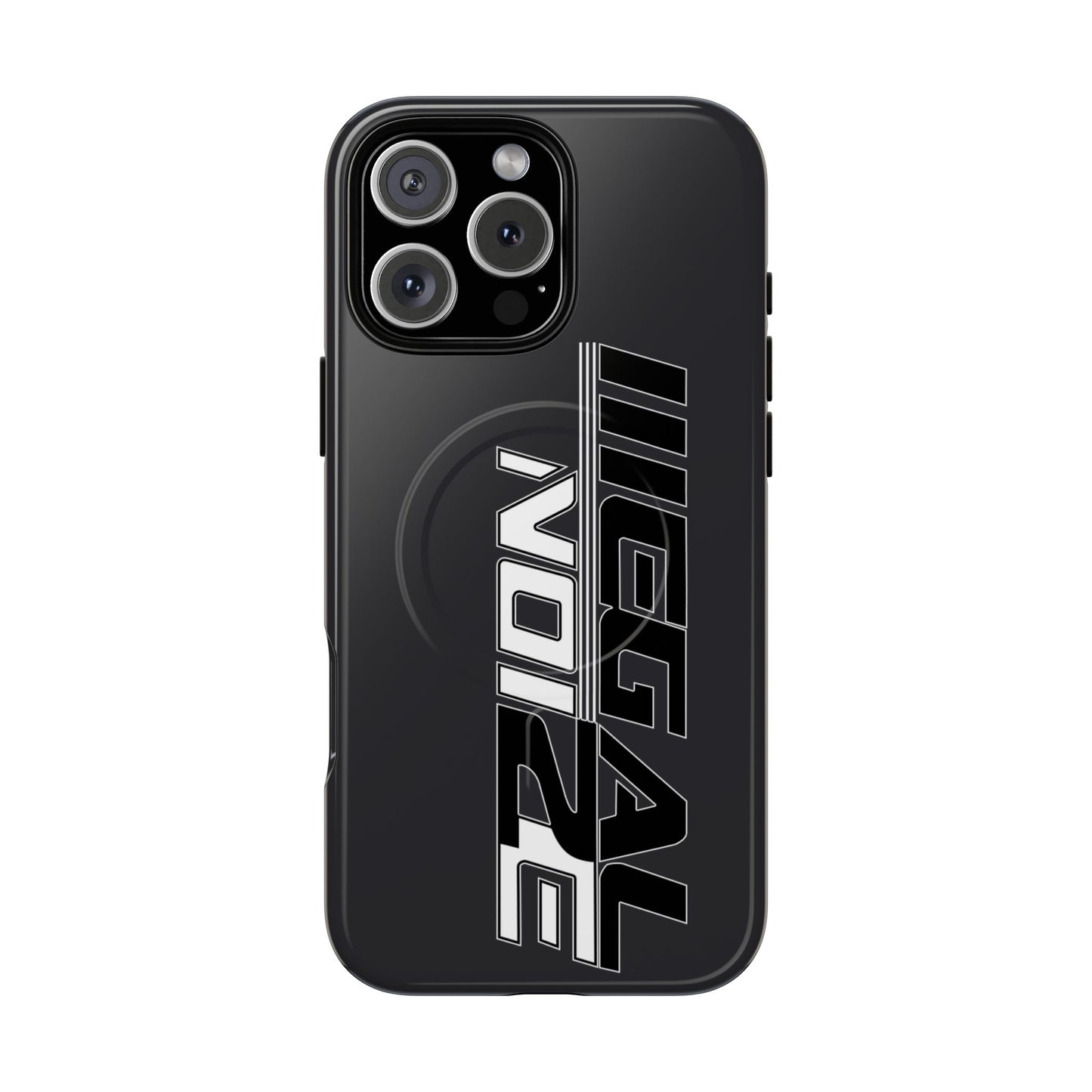 Illegal NoiZe Gunmetal Graphite Tough Magnetic iPhone Case