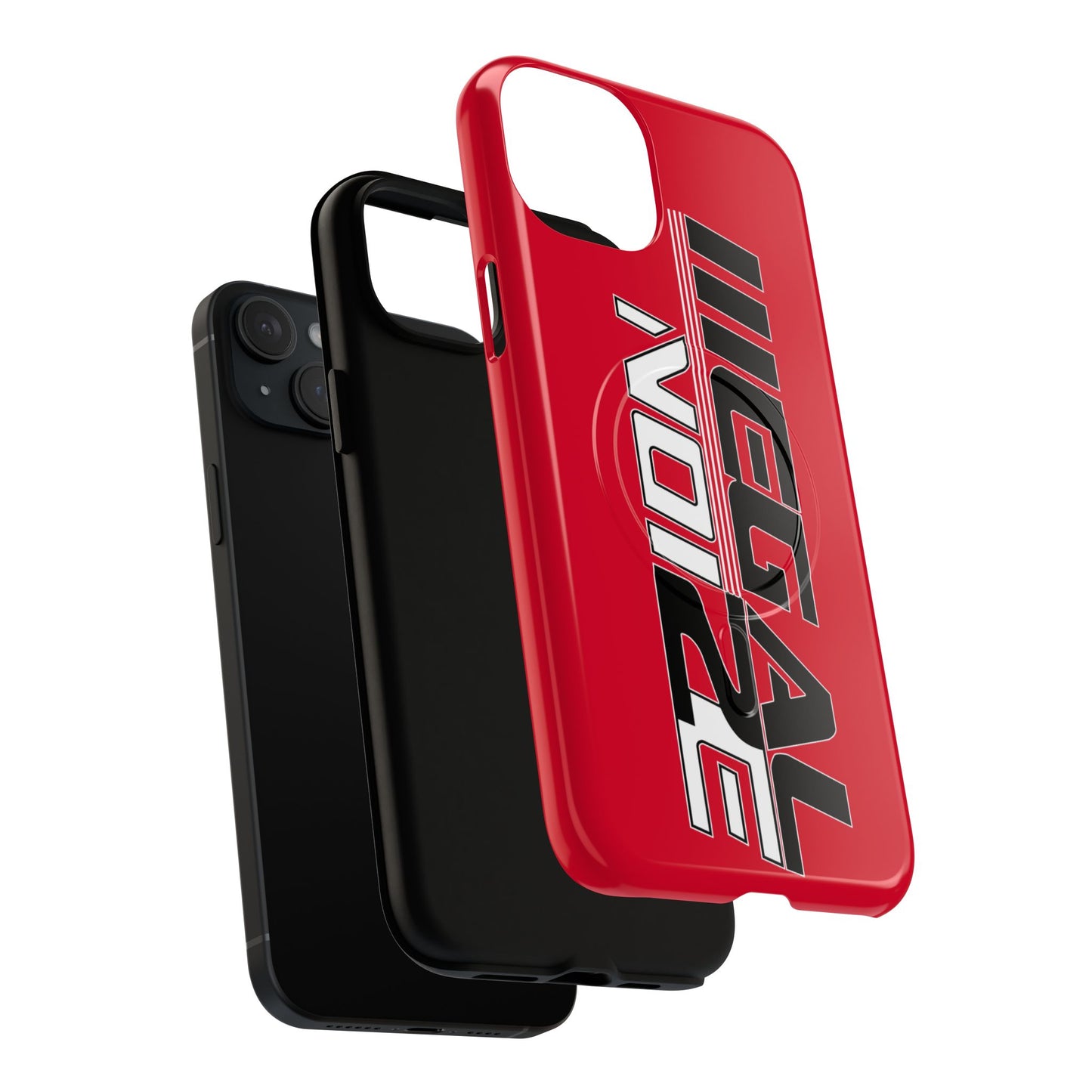 Illegal NoiZe Racing Red Tough Magnetic iPhone Case