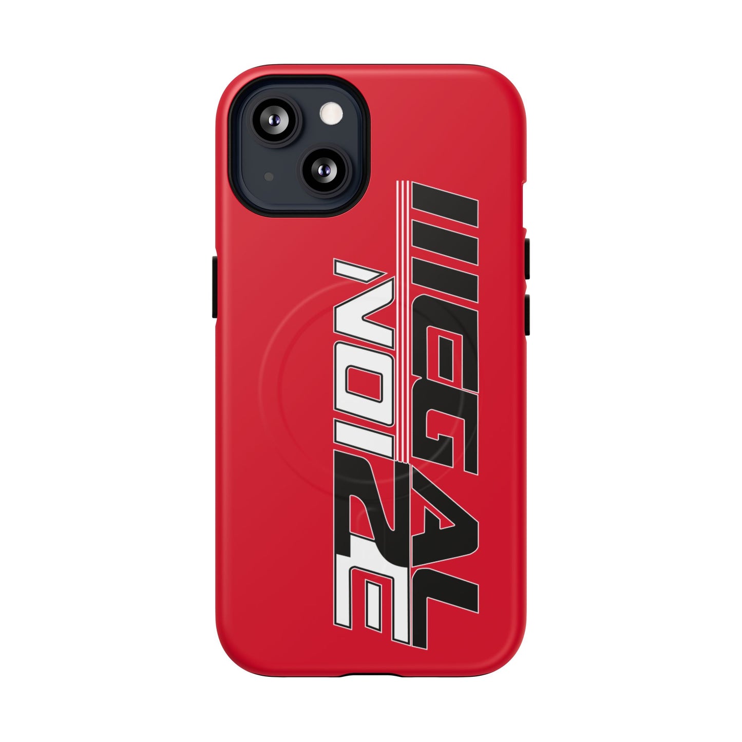 Illegal NoiZe Racing Red Tough Magnetic iPhone Case