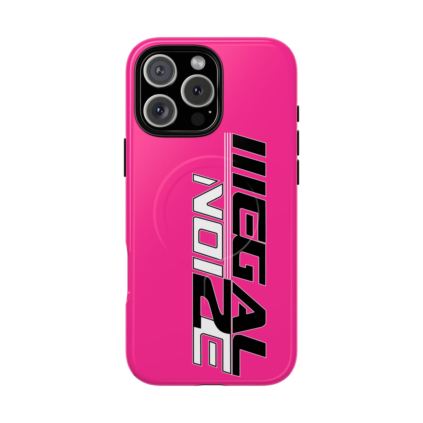 Illegal NoiZe Hot Pink Tough Magnetic iPhone Case
