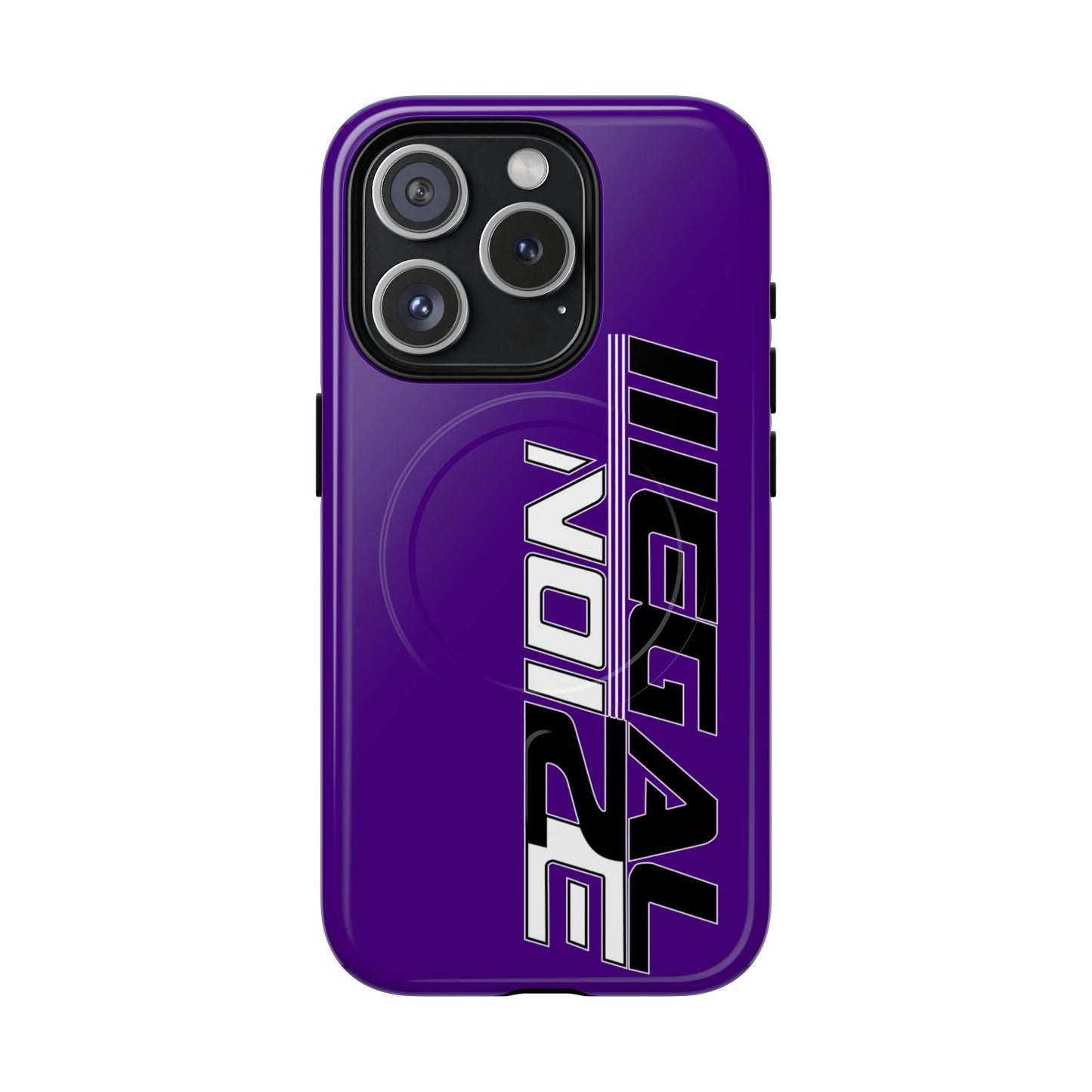 Illegal NoiZe Deep Purple Tough Magnetic iPhone Case
