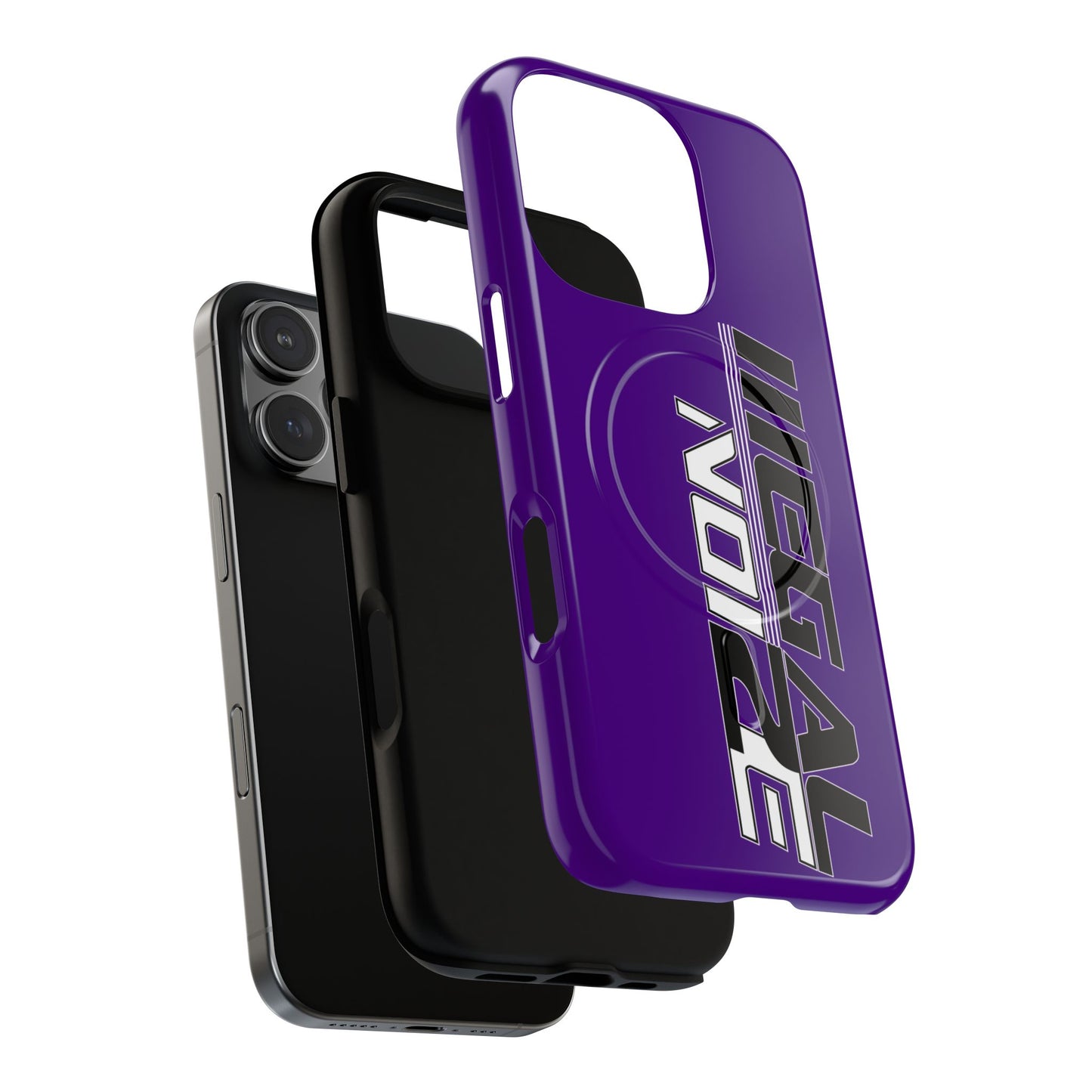 Illegal NoiZe Deep Purple Tough Magnetic iPhone Case