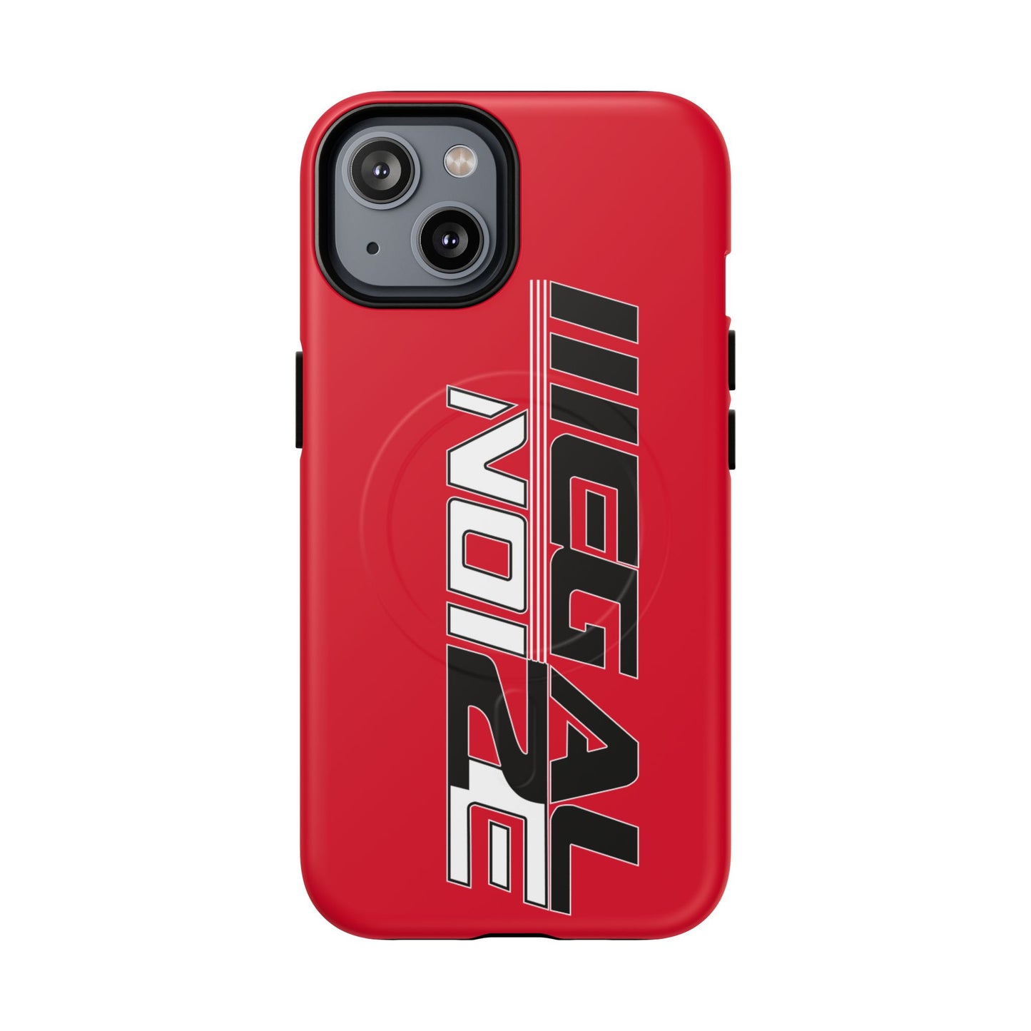 Illegal NoiZe Racing Red Tough Magnetic iPhone Case