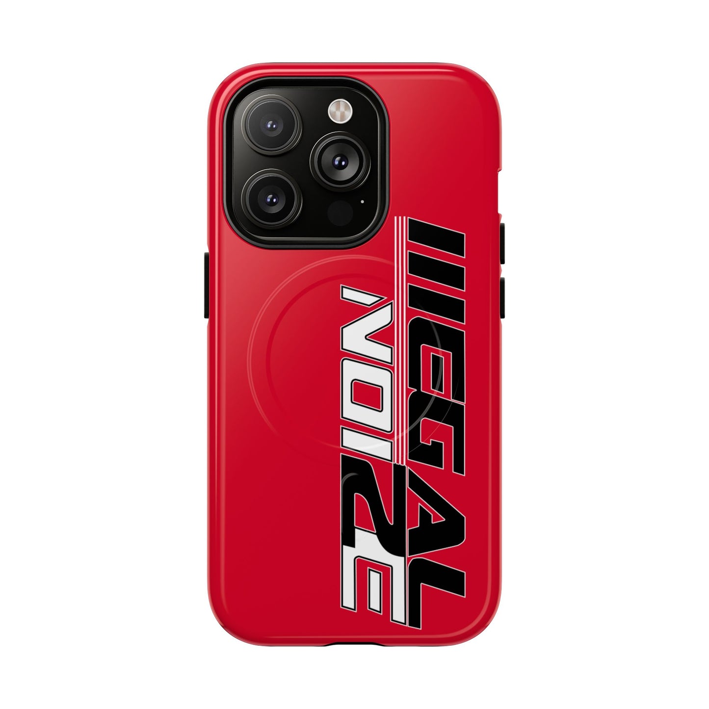 Illegal NoiZe Racing Red Tough Magnetic iPhone Case