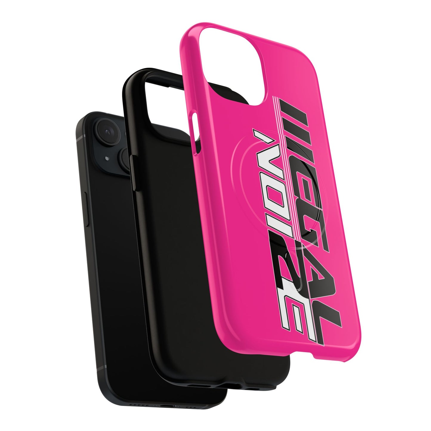 Illegal NoiZe Hot Pink Tough Magnetic iPhone Case