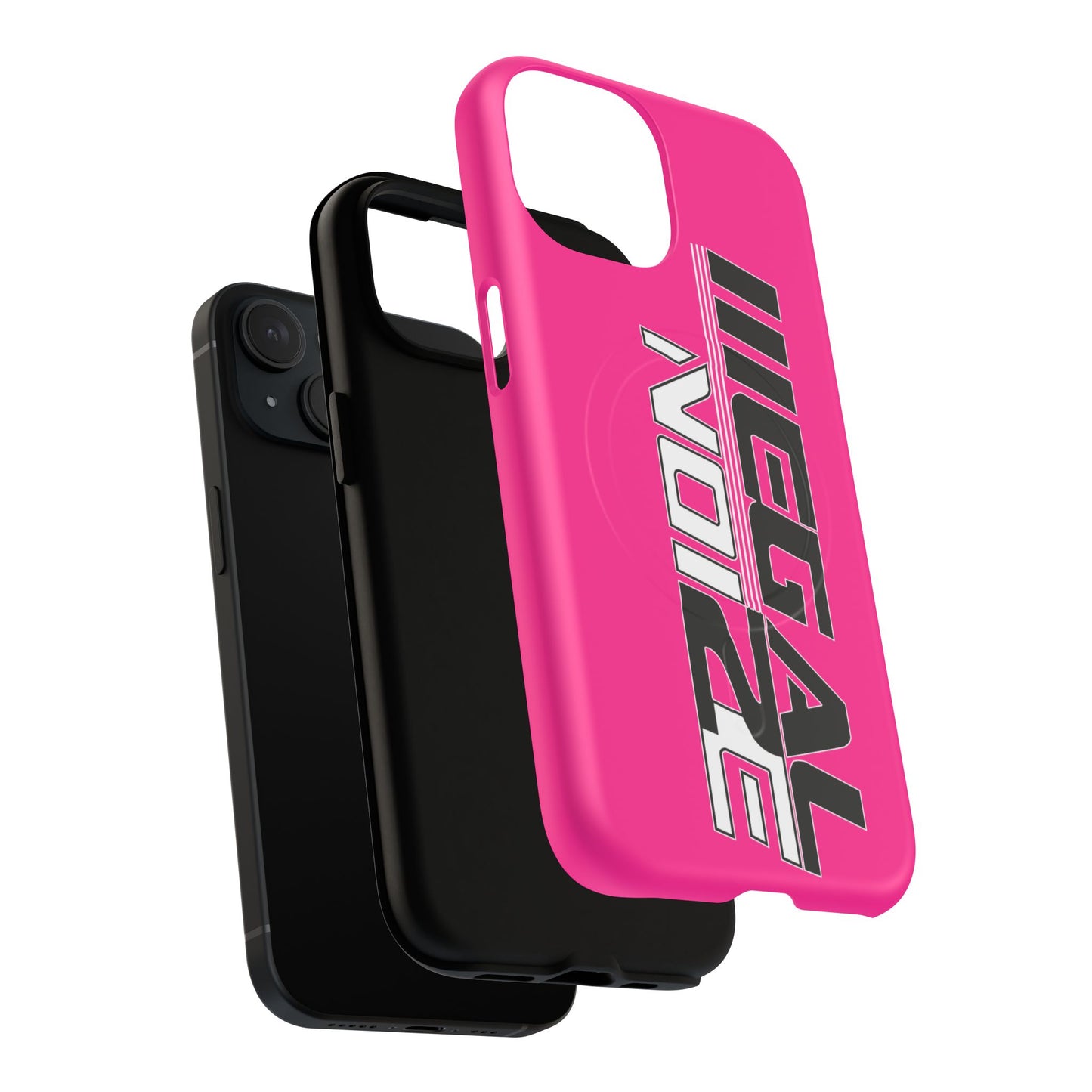 Illegal NoiZe Hot Pink Tough Magnetic iPhone Case