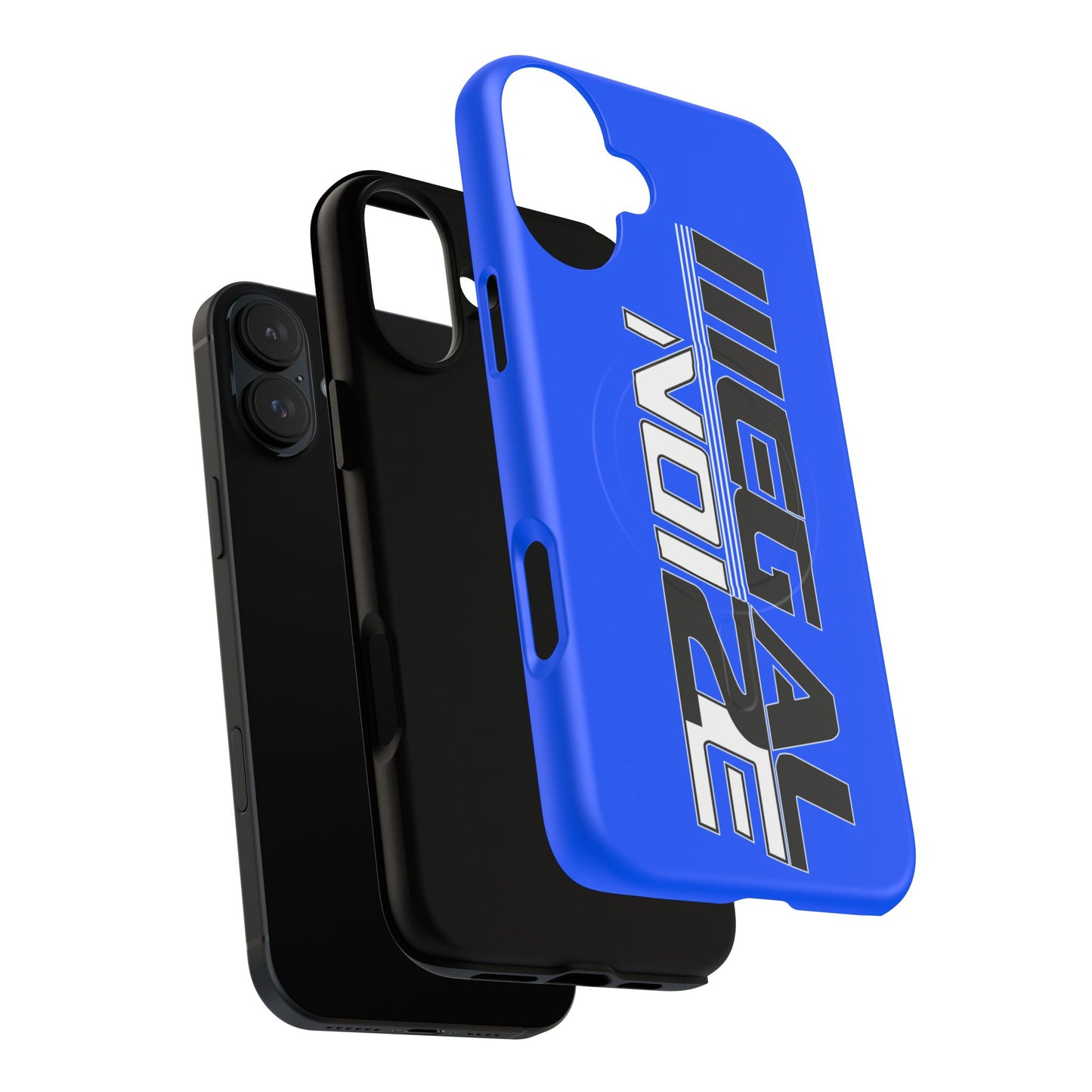 Illegal NoiZe Electric Blue Tough Magnetic iPhone Case